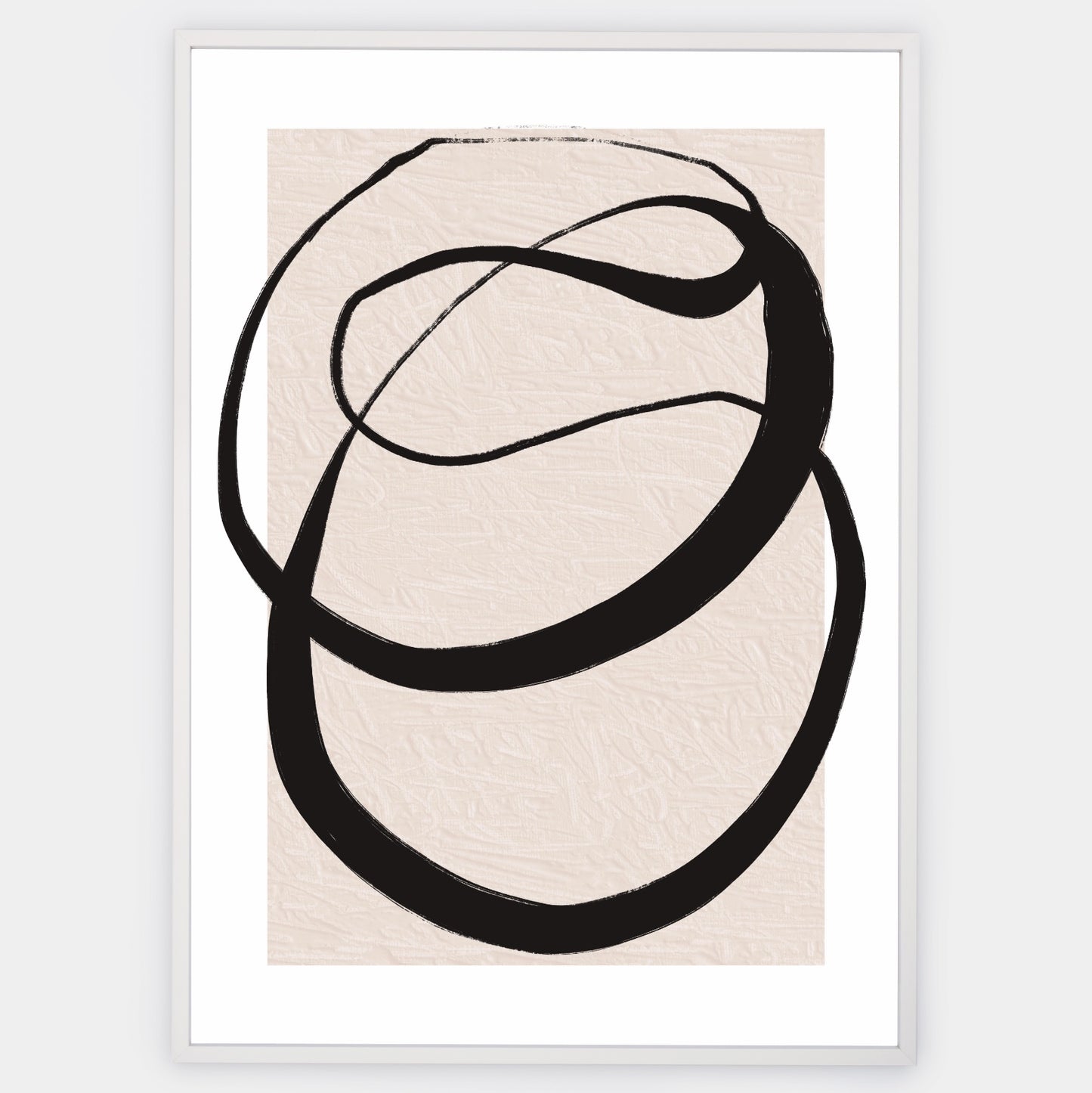 Abstract Poster "Lines on Beige" No. 1