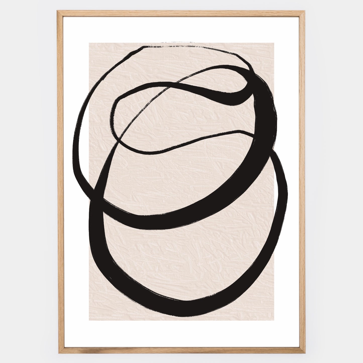 Abstract Poster "Lines on Beige" No. 1