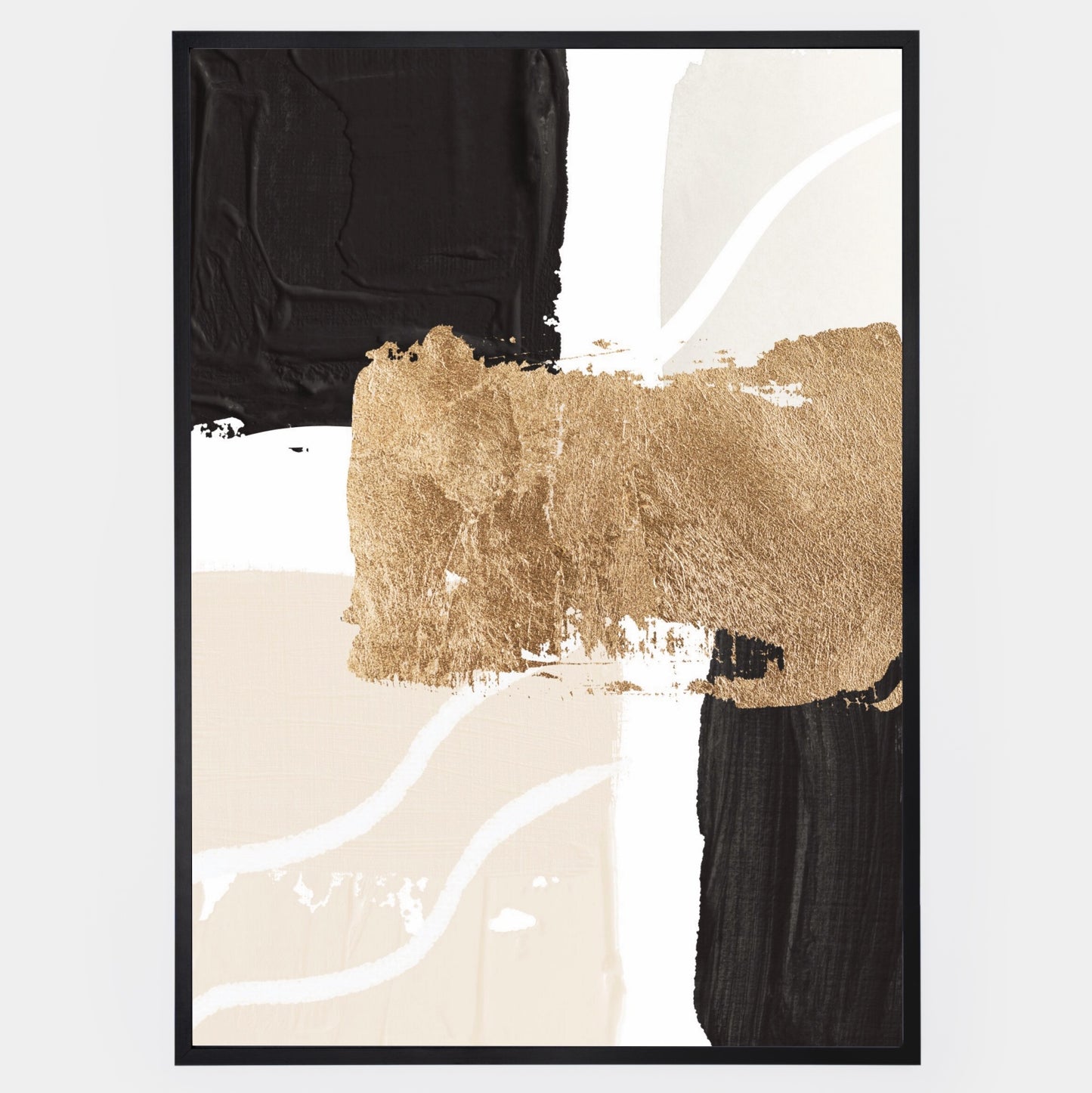 Abstract Poster "Gold Scraps" No. 1