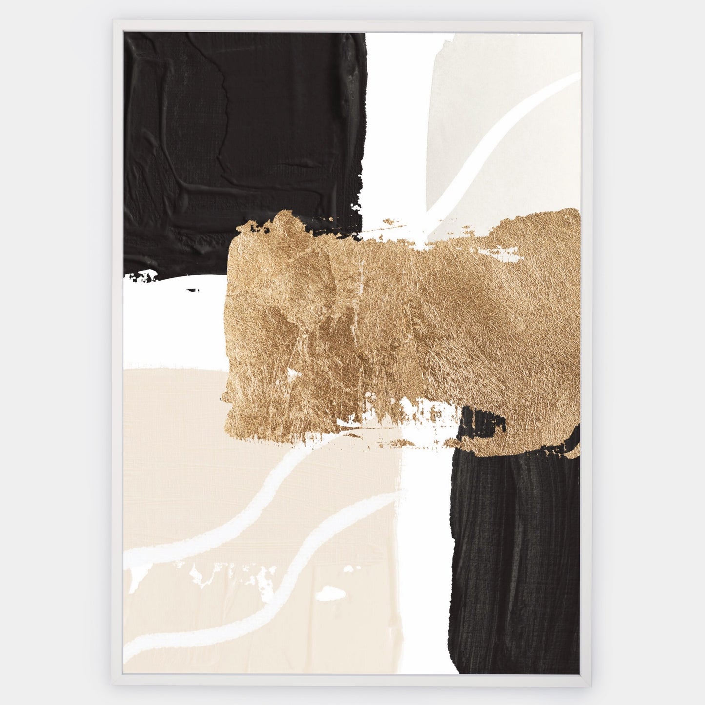 Abstract Poster "Gold Scraps" No. 1