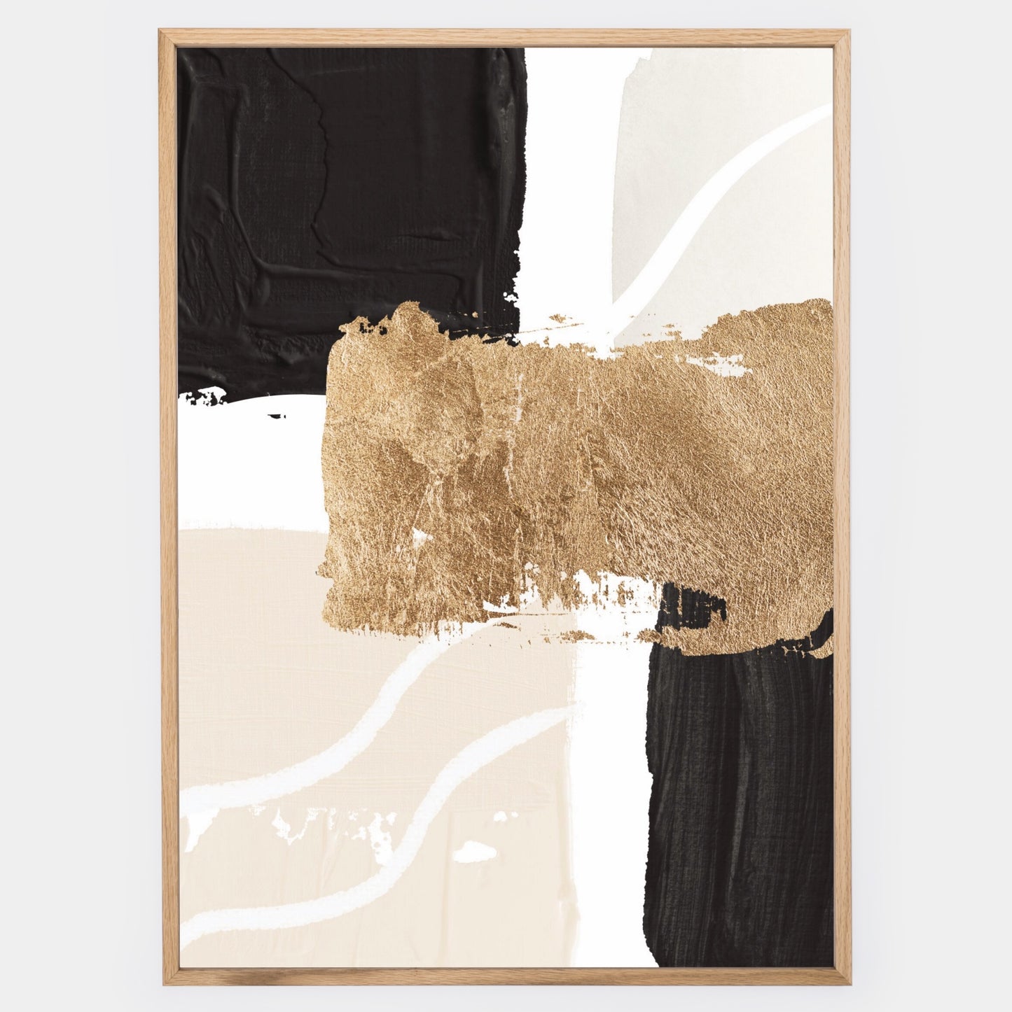 Abstract Poster "Gold Scraps" No. 1