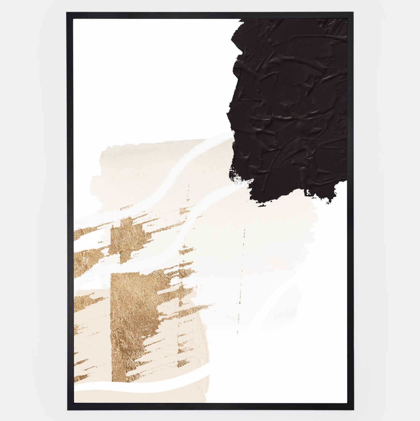 Abstract Poster "Gold Scraps" No. 2