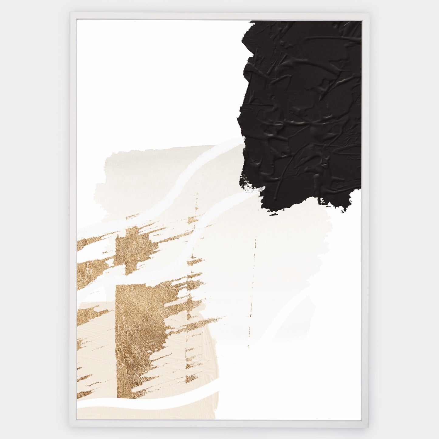 Abstract Poster "Gold Scraps" No. 2