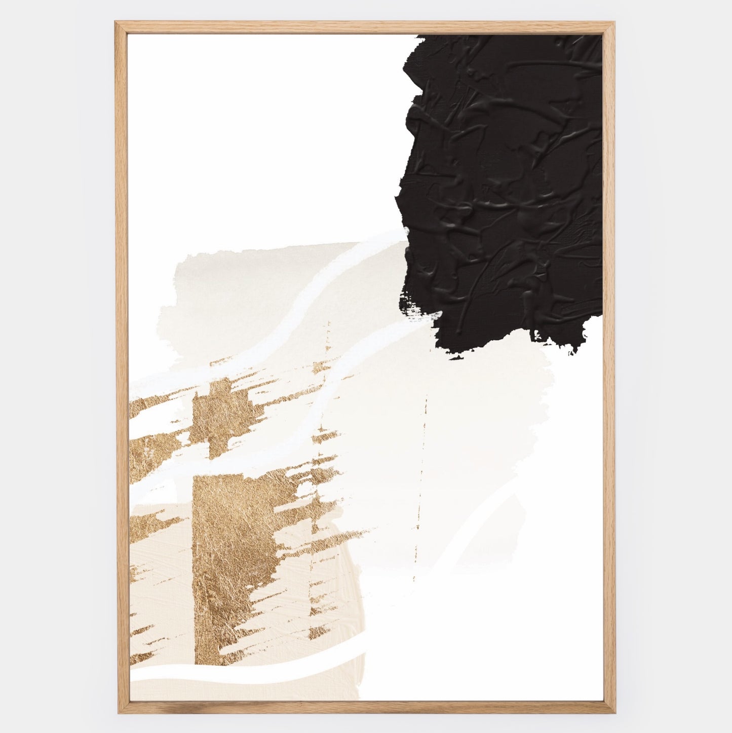 Abstract Poster "Gold Scraps" No. 2