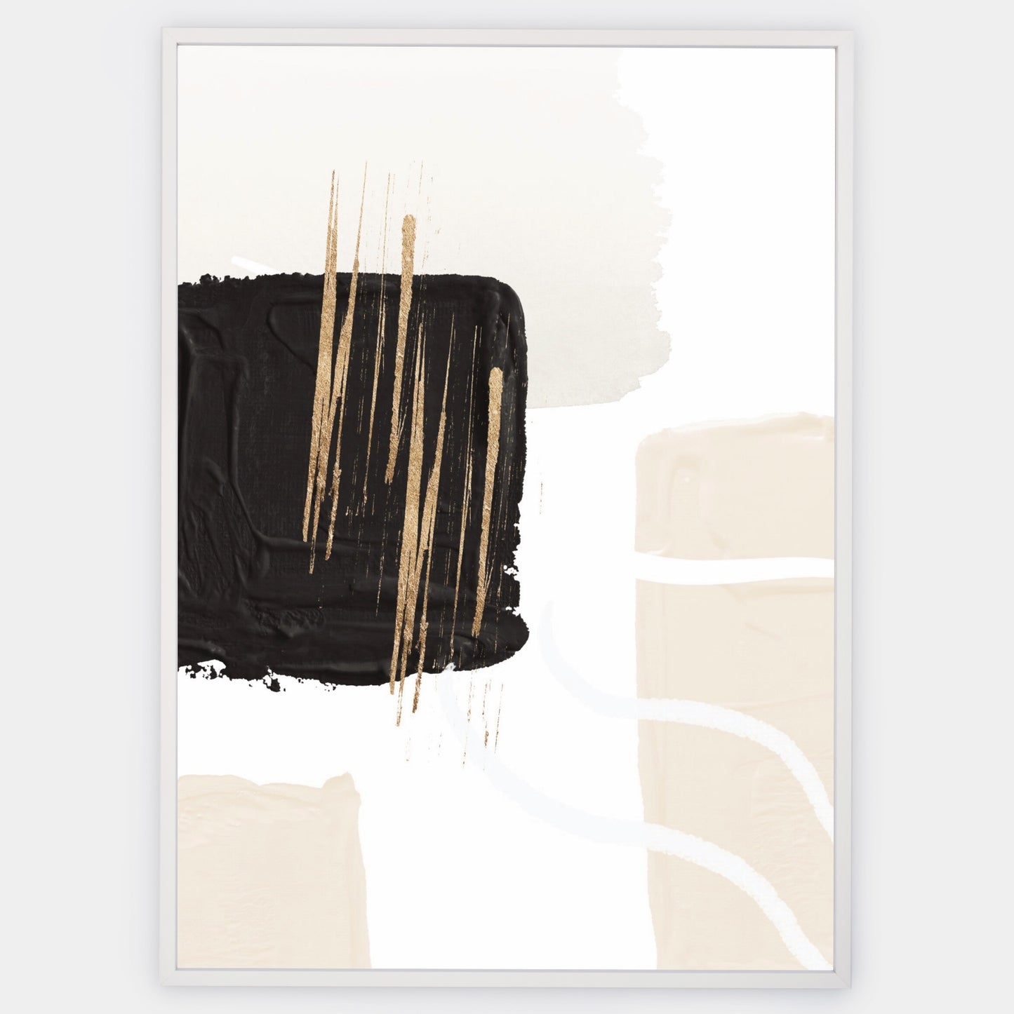 Abstract Poster "Gold Scraps" No. 3