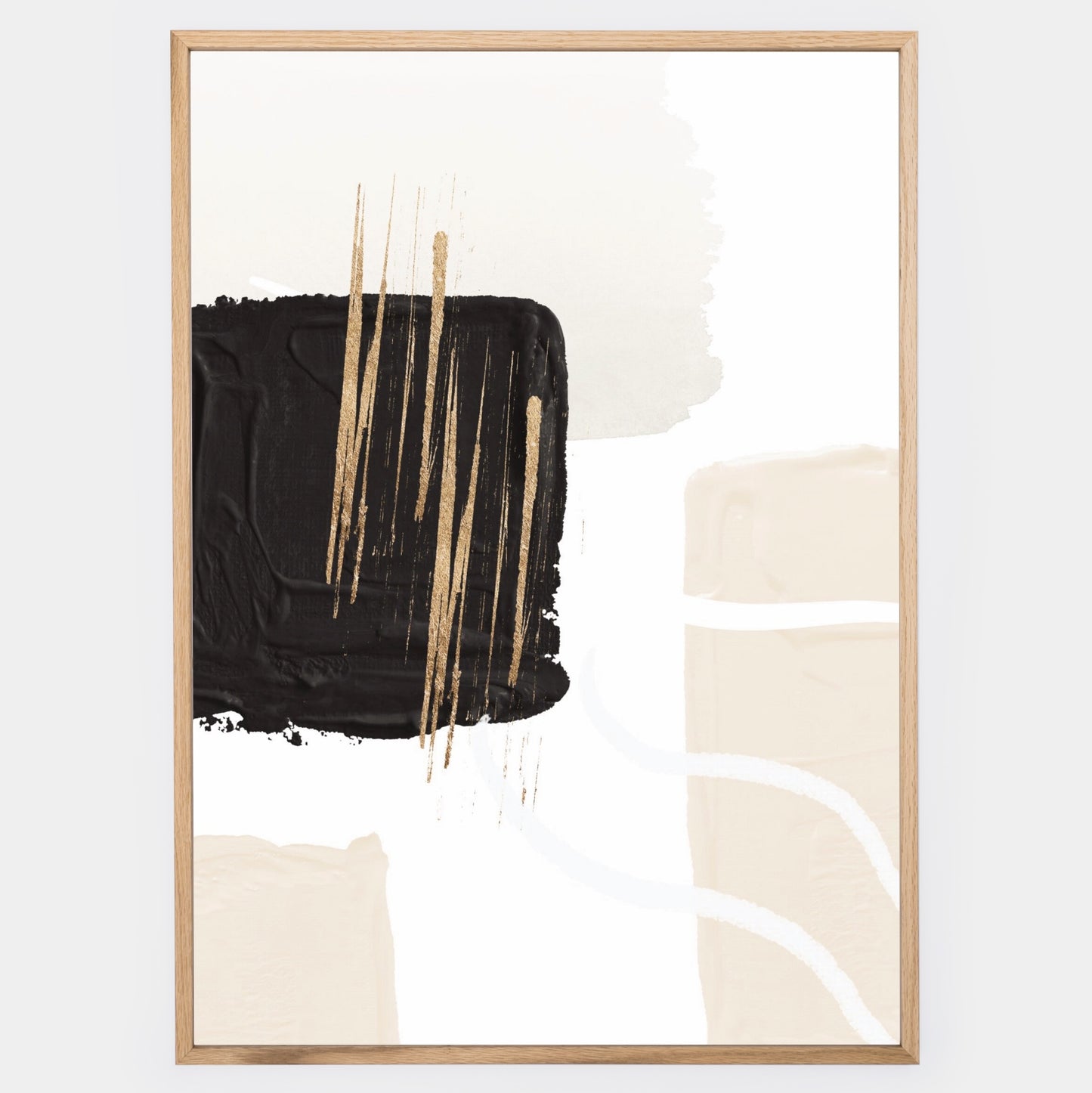 Abstract Poster "Gold Scraps" No. 3