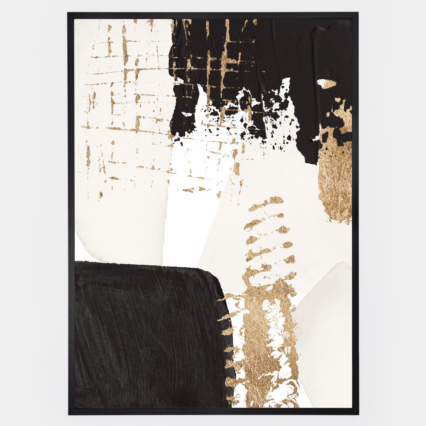 Abstract Poster "Gold on Black" No. 2
