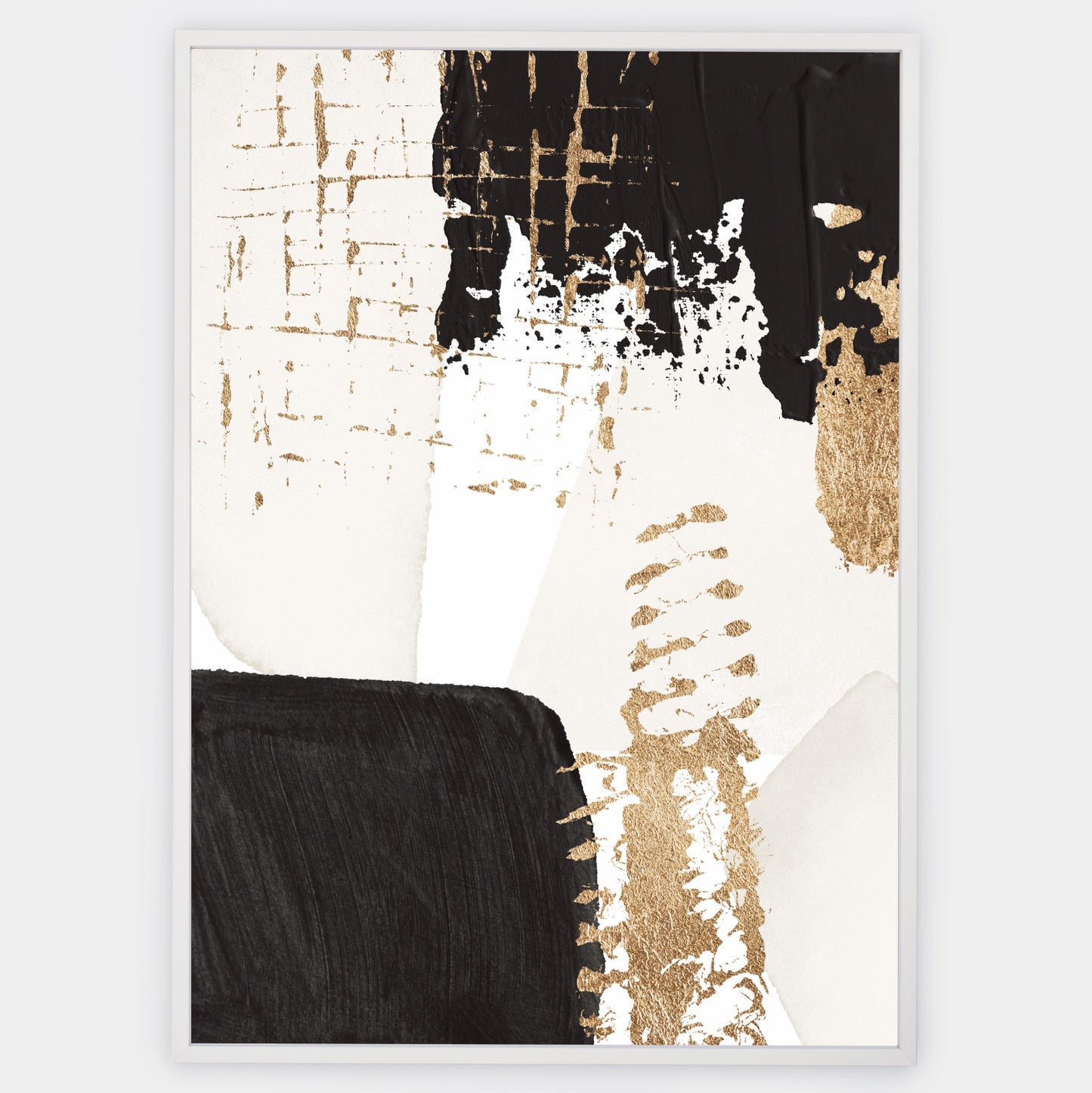 Abstract Poster "Gold on Black" No. 2