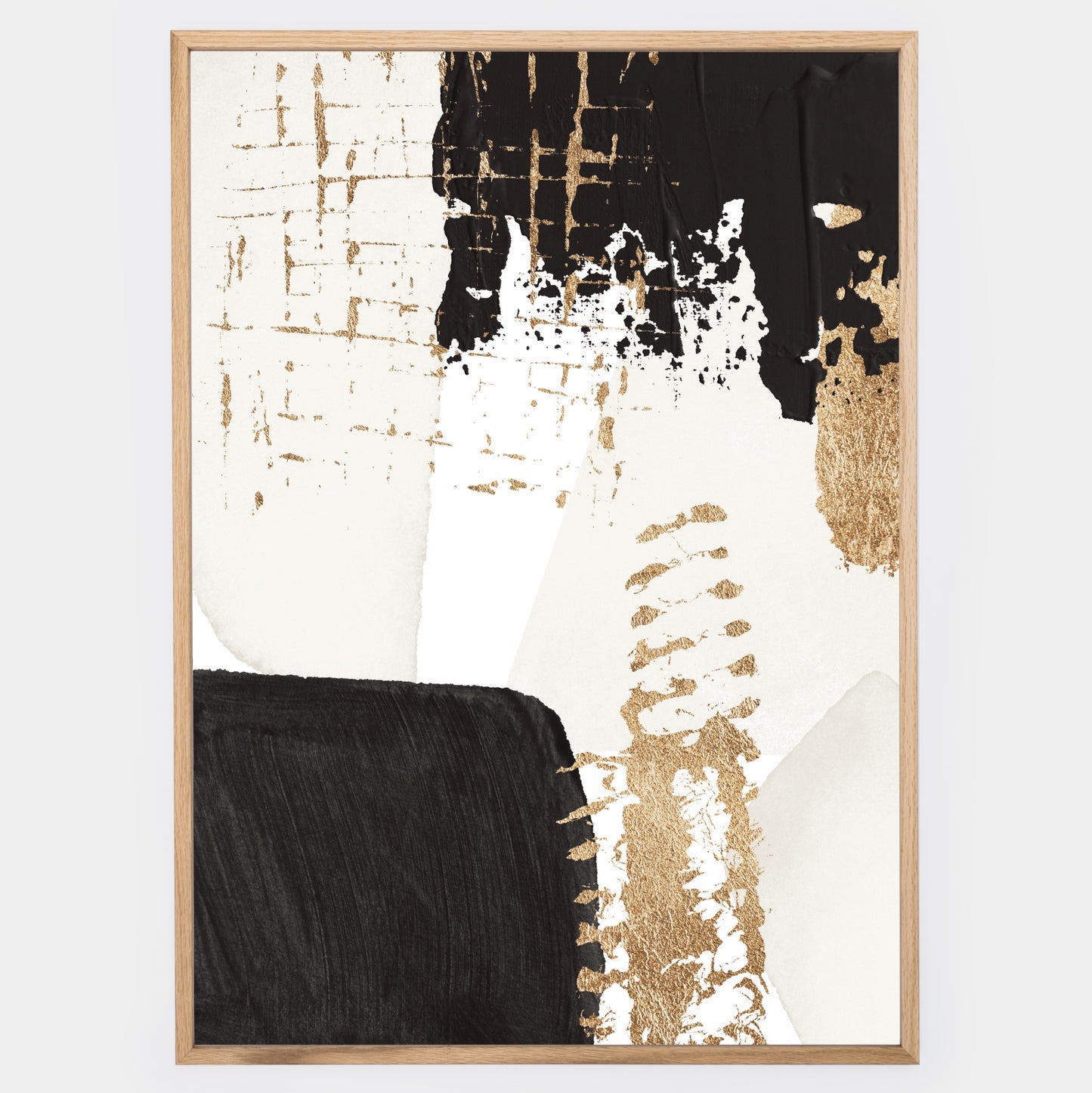 Abstract Poster "Gold on Black" No. 2