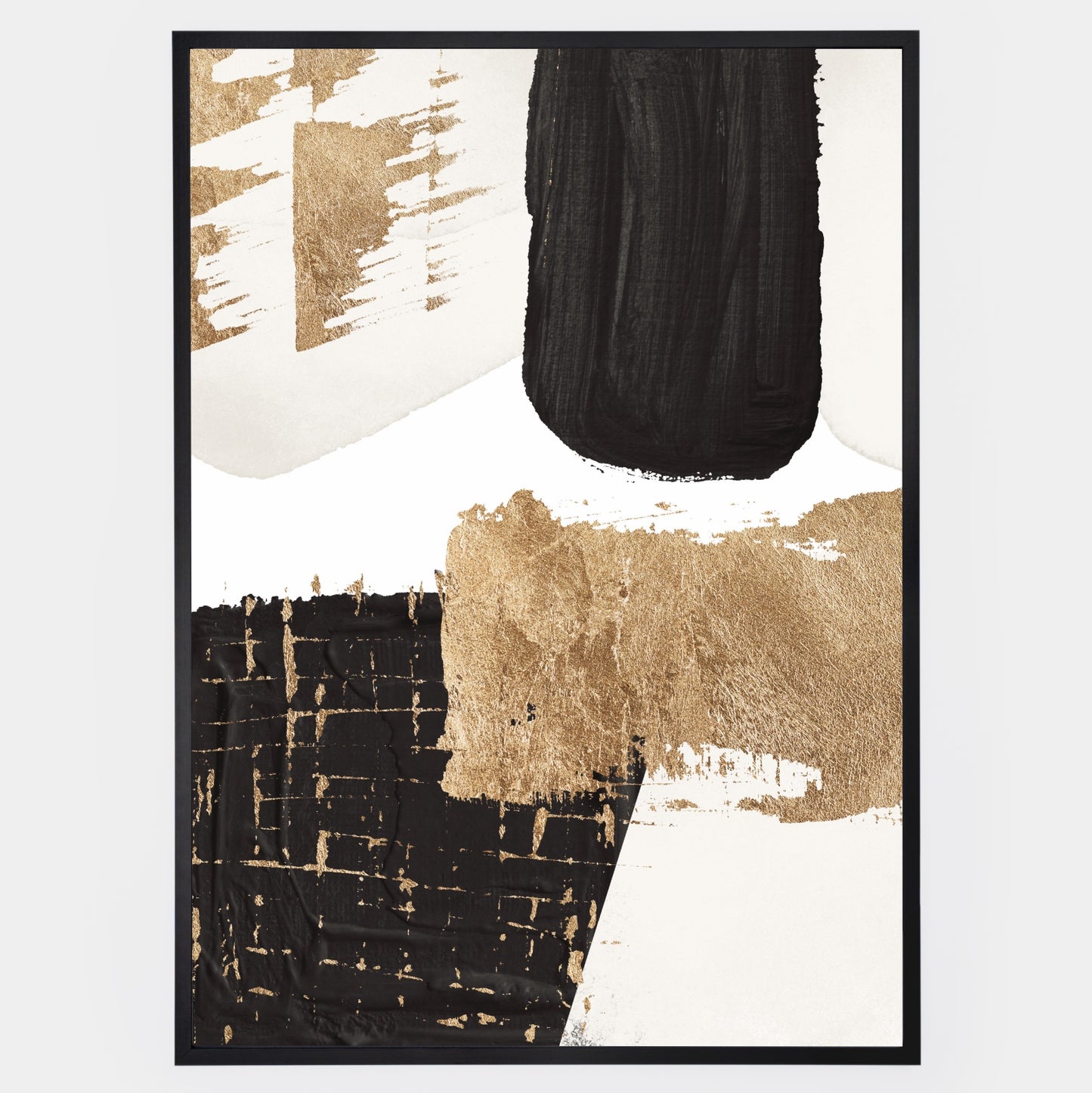 Abstract Poster "Gold on Black" No. 3