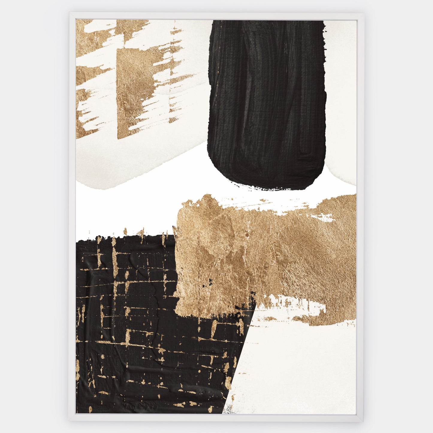 Abstract Poster "Gold on Black" No. 3