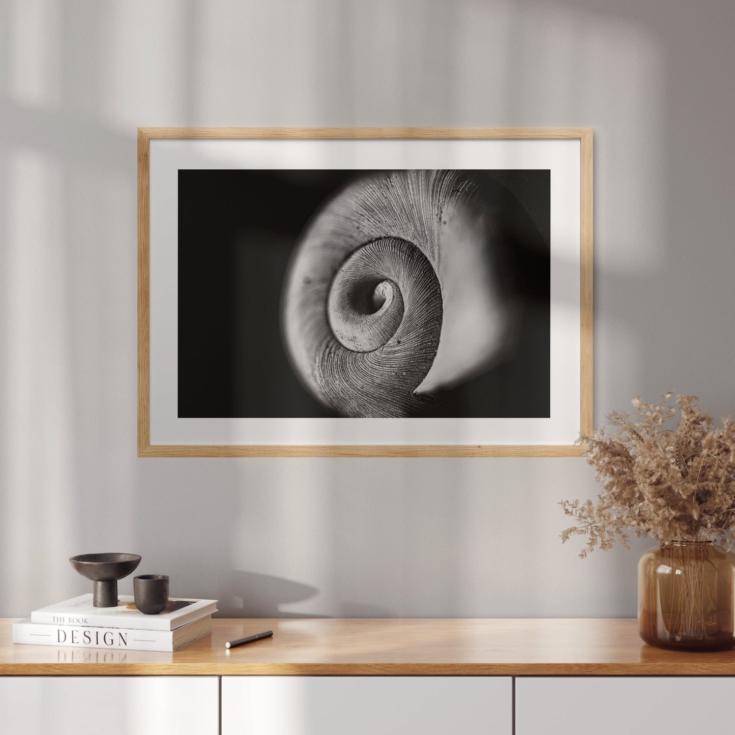 Poster with a photo of a conch