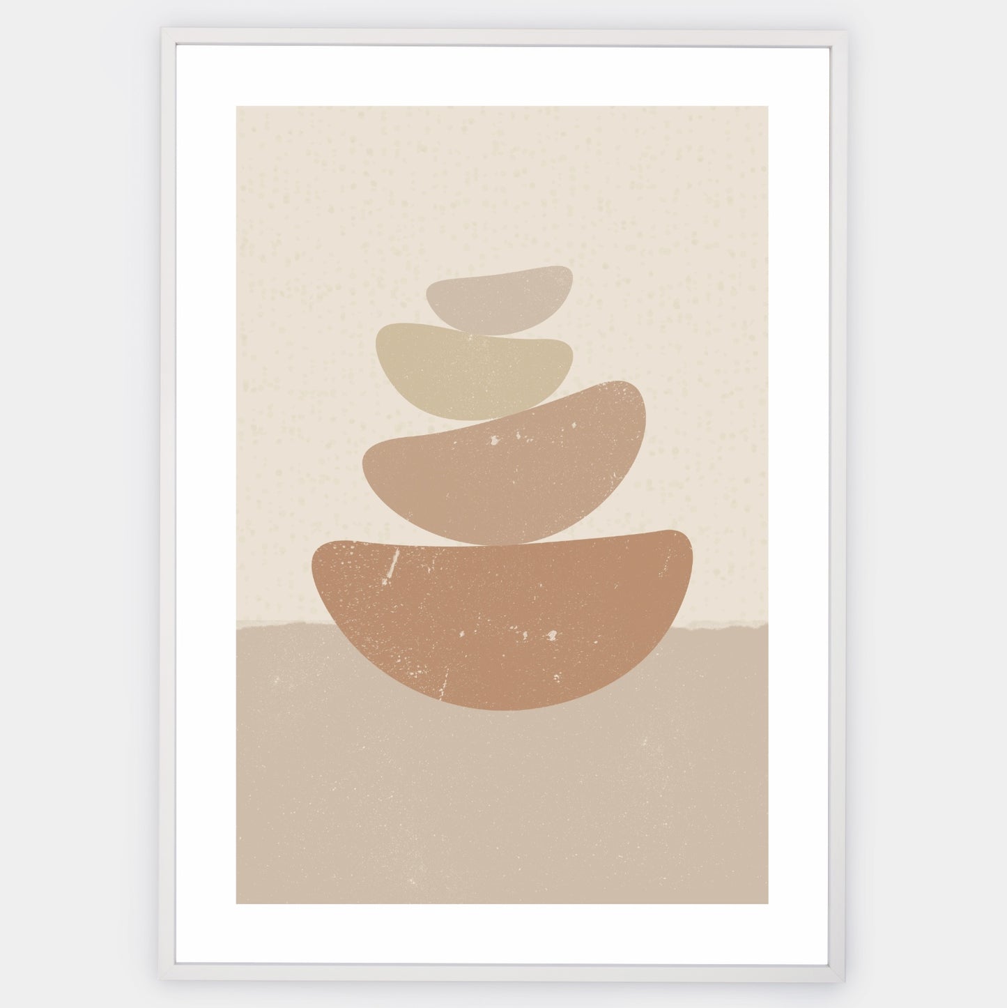 Boho poster of geometric shapes