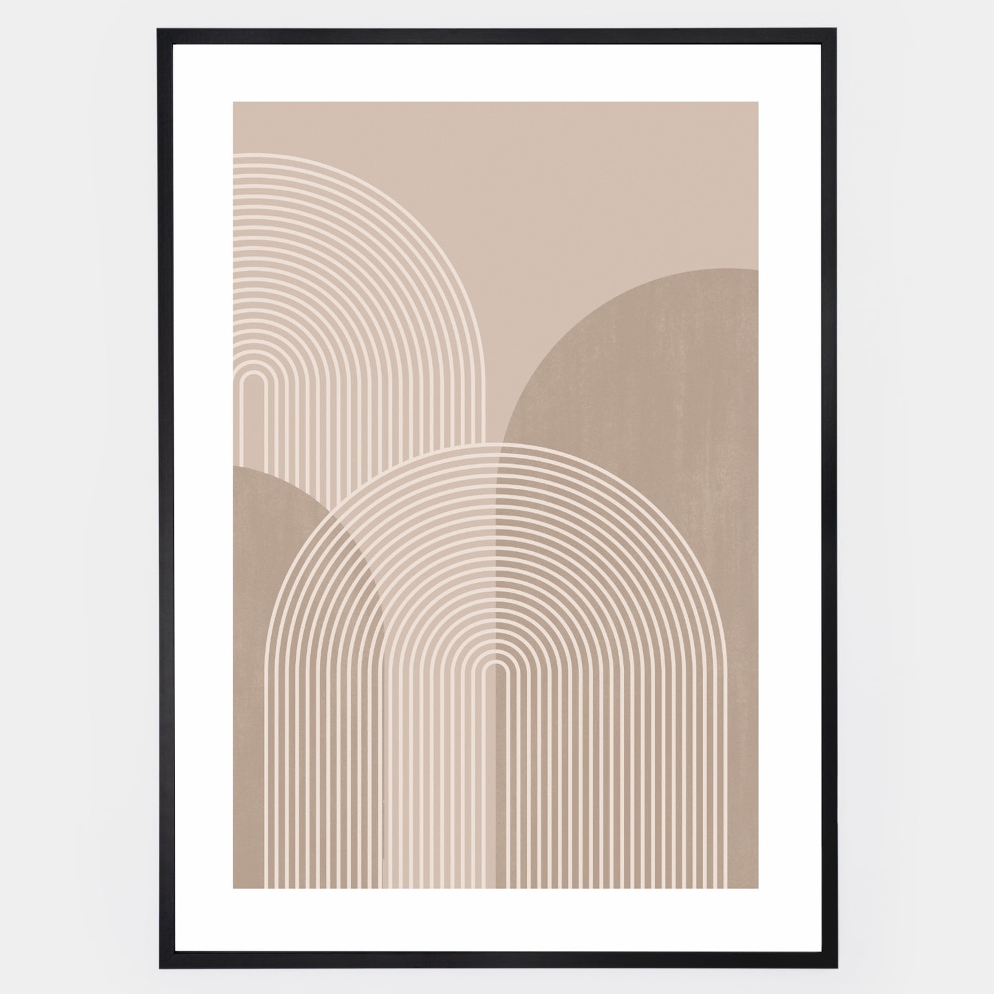 Boho poster with geometric shapes No. 1