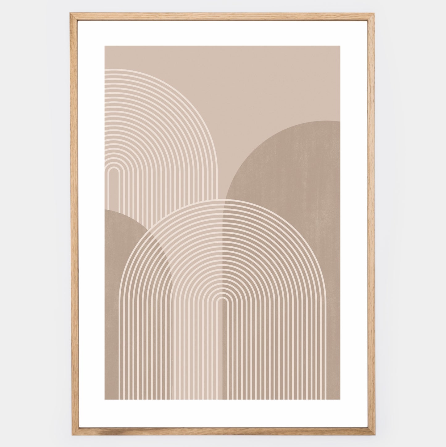 Boho poster with geometric shapes No. 1