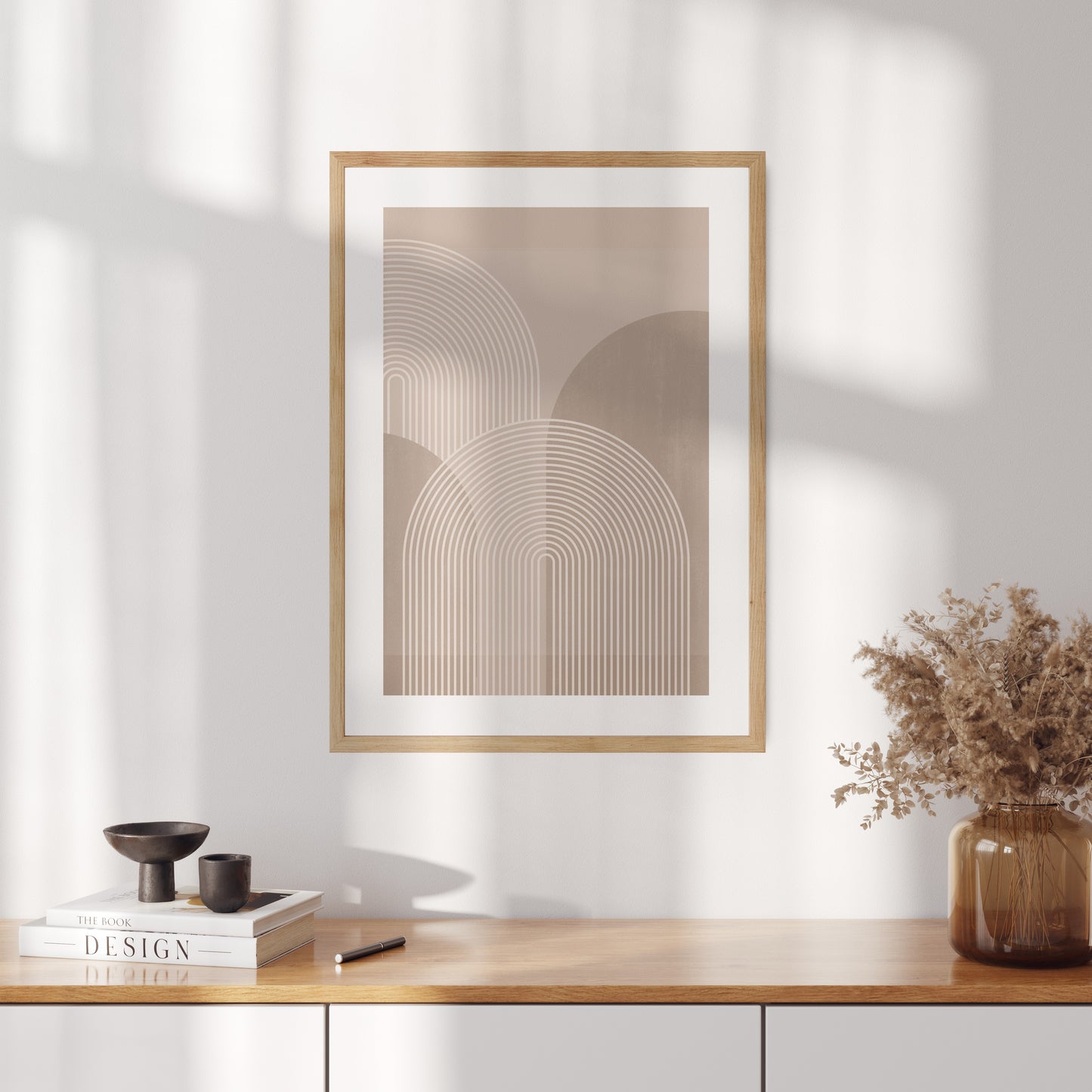 Boho poster with geometric shapes No. 1