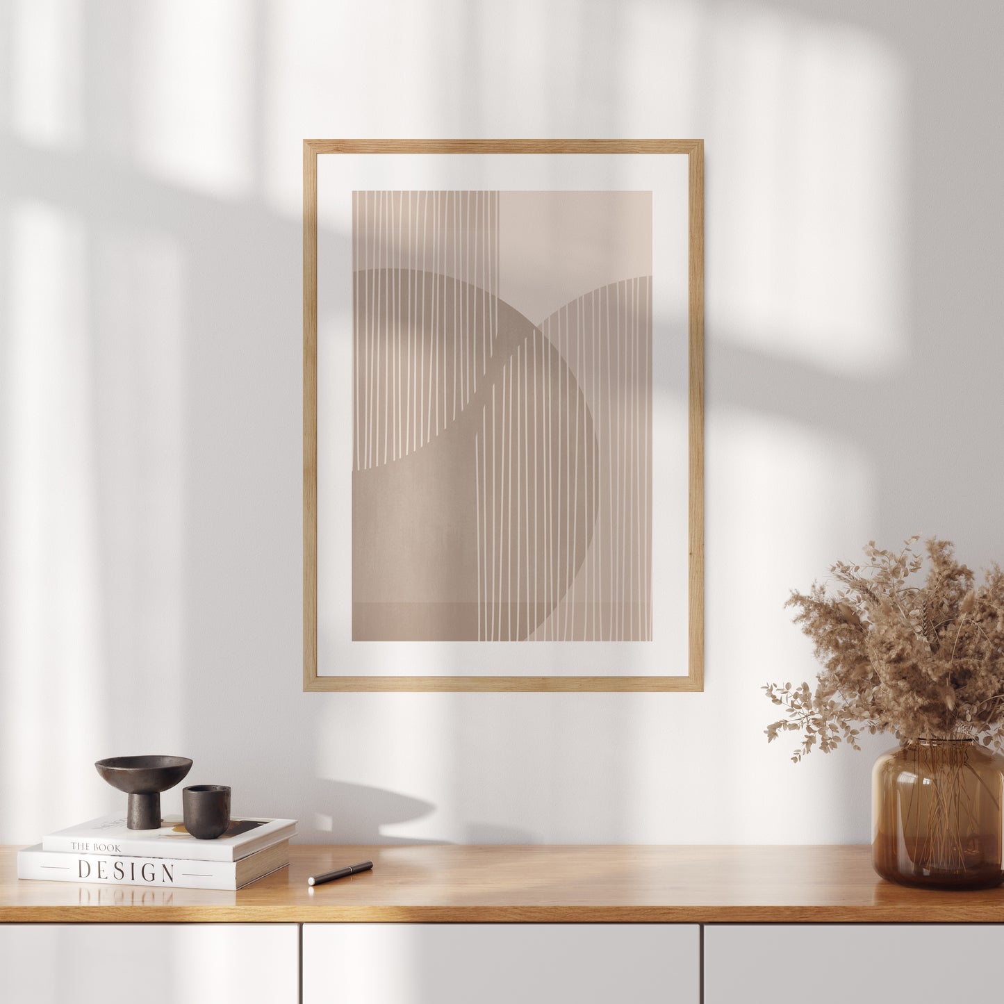 Boho poster with geometric shapes No. 2
