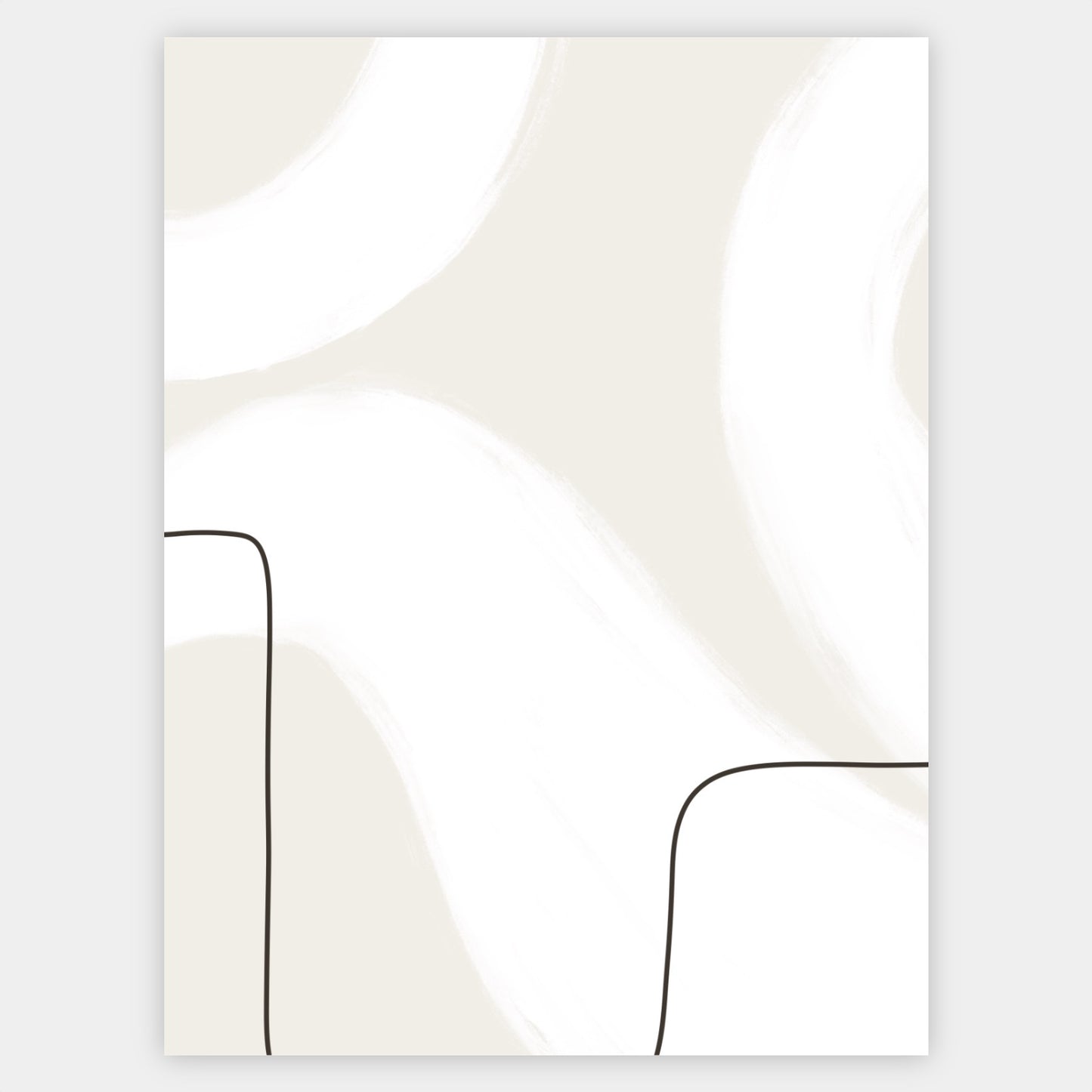 Boho poster "Brushstrokes" No. 3