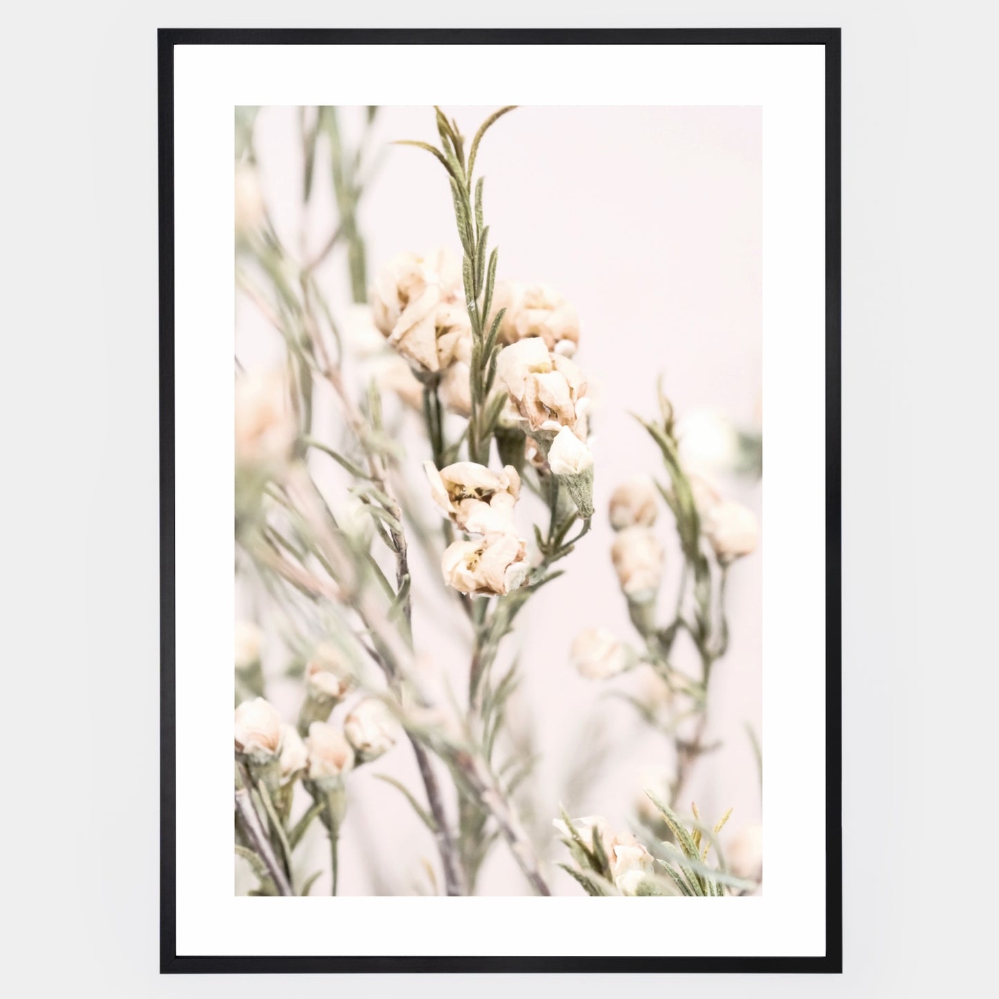 Boho poster with a photo of a meadow