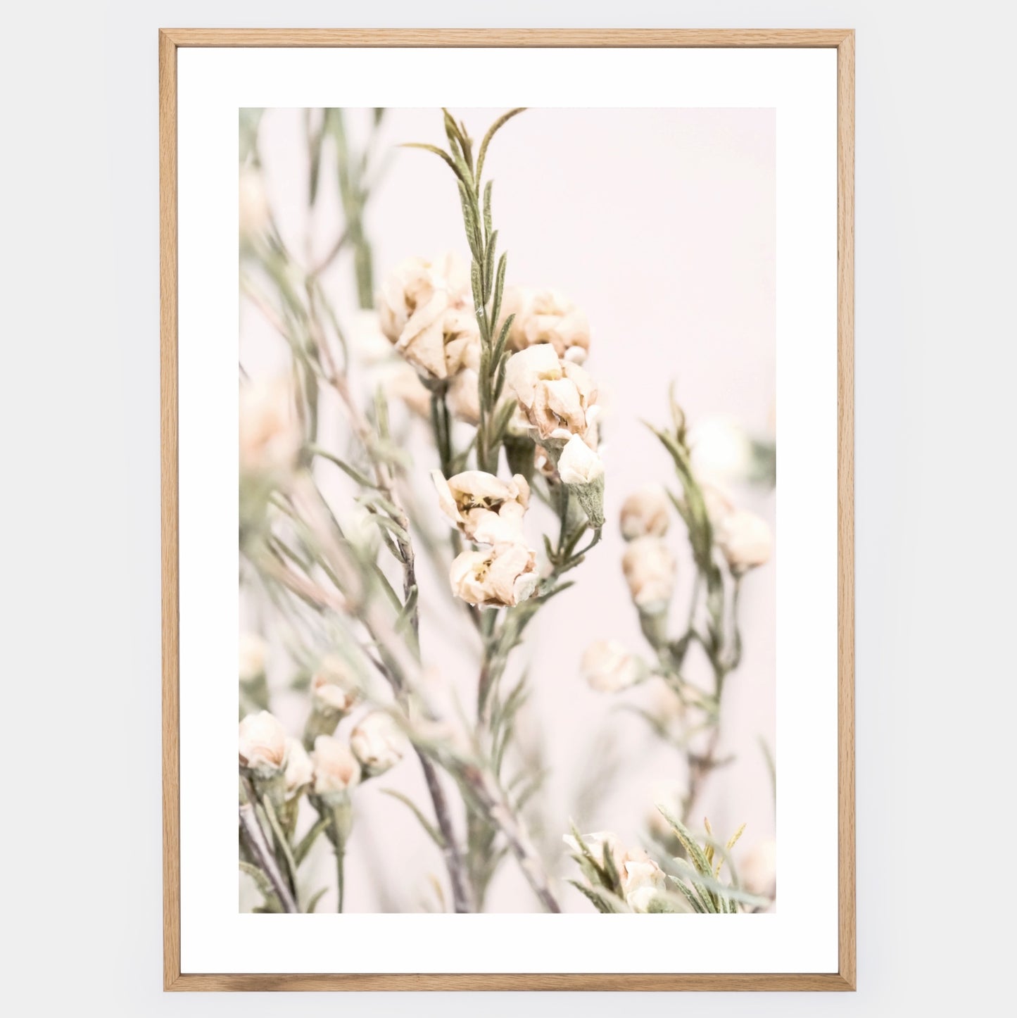 Boho poster with a photo of a meadow