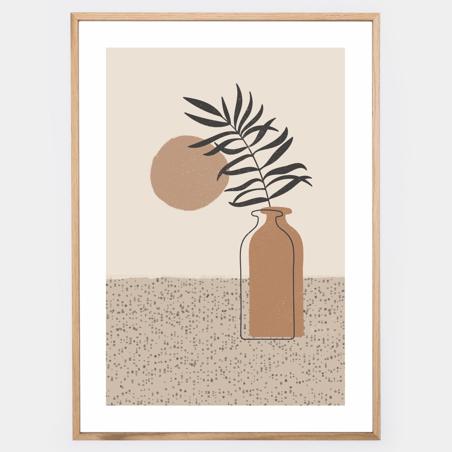 Boho poster with vase