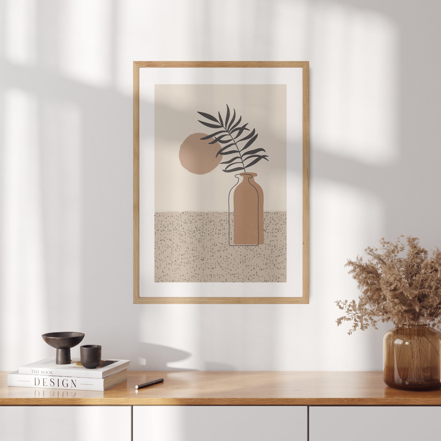 Boho poster with vase