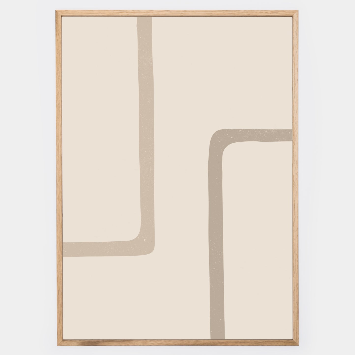 Boho poster with square geometric shapes No. 1