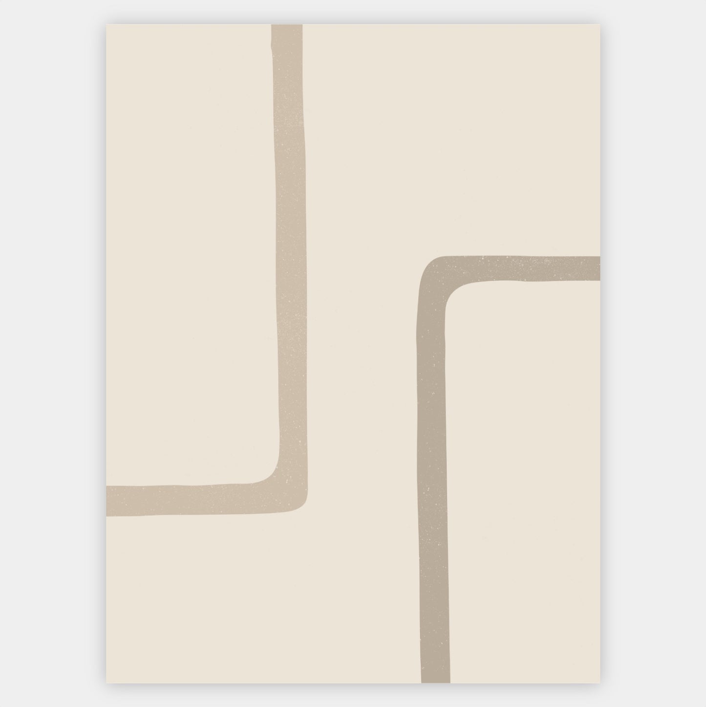 Boho poster with square geometric shapes No. 1