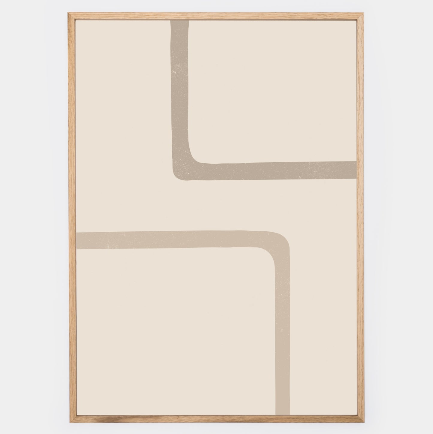 Boho poster with square geometric shapes No. 2