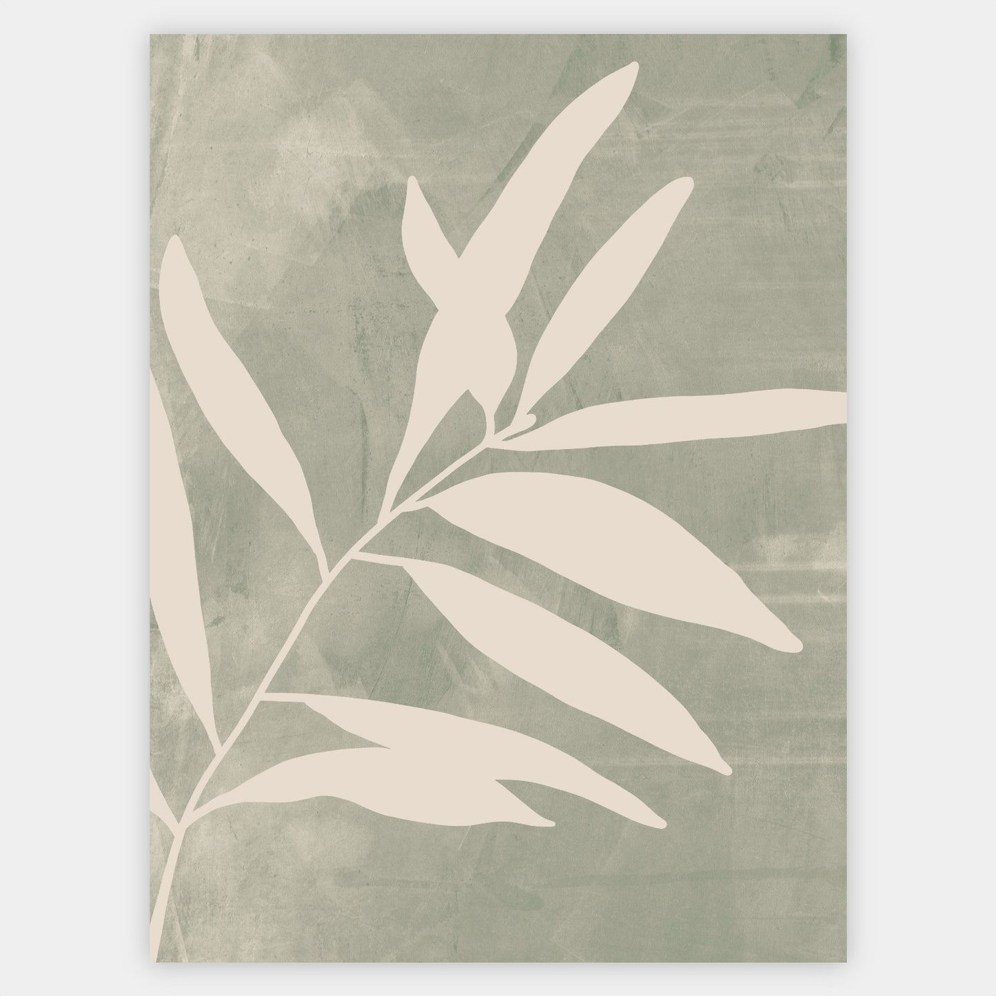 Boho Poster with olive branch graphic