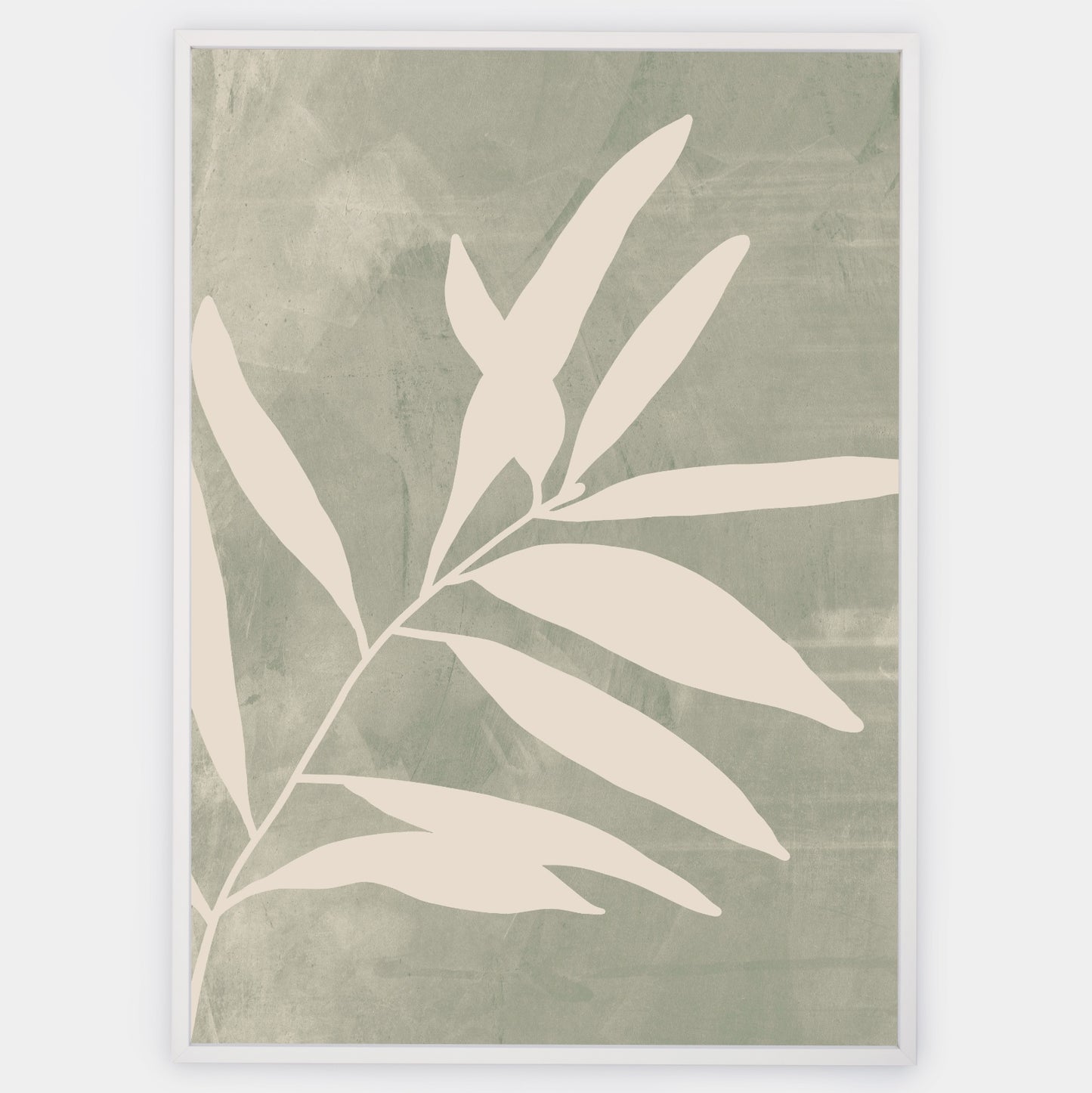 Boho Poster with olive branch graphic