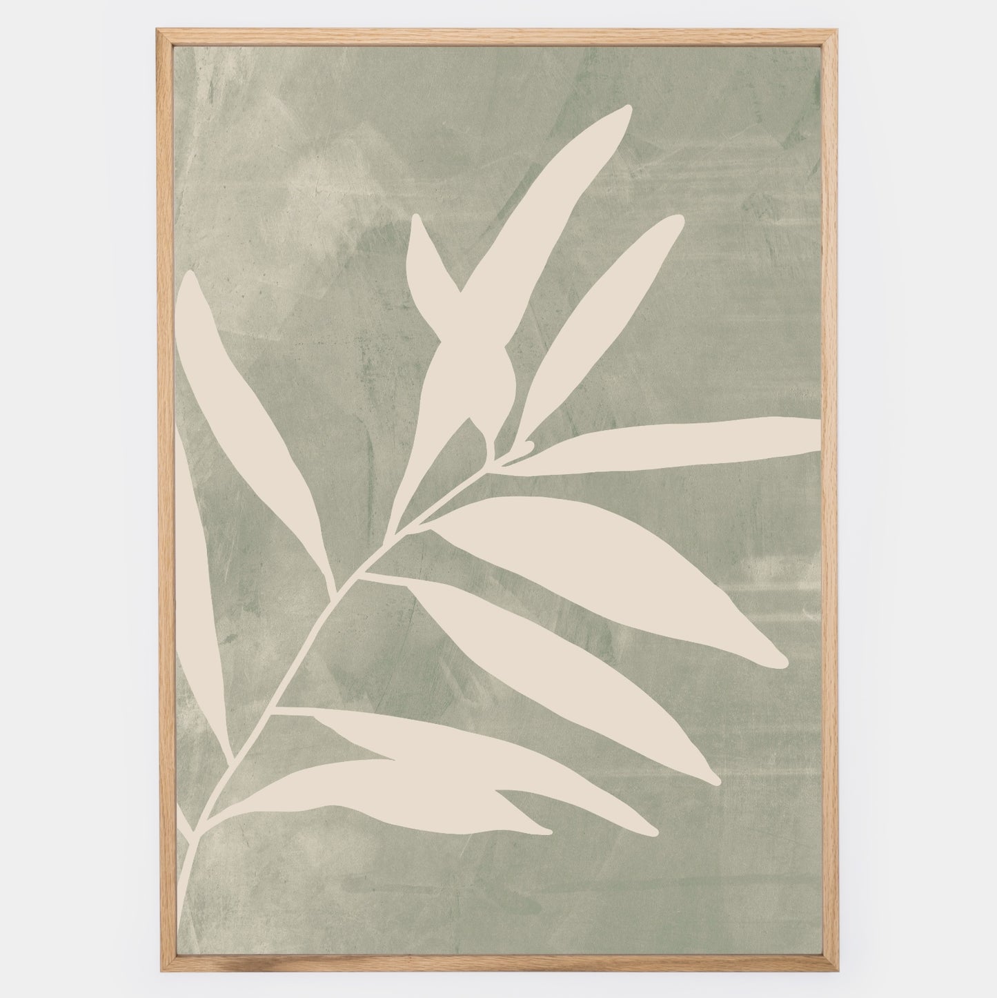 Boho Poster with olive branch graphic