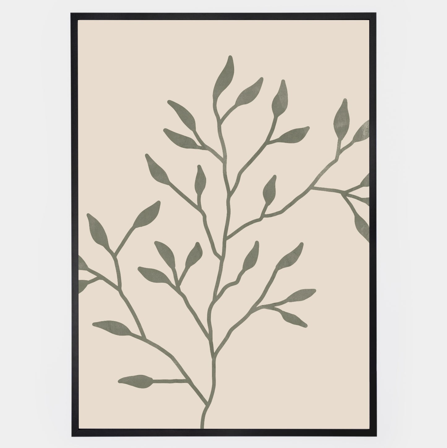 Boho Poster with Twig Graphics