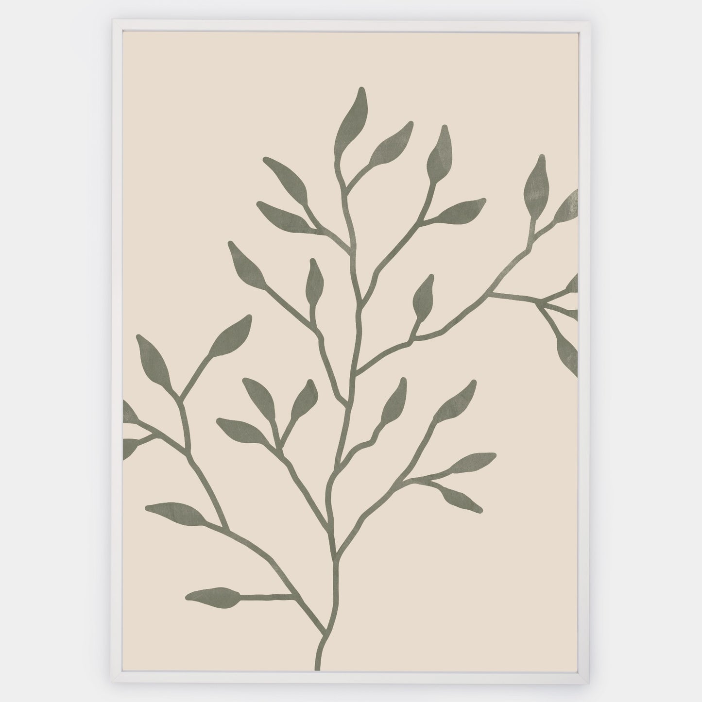 Boho Poster with Twig Graphics