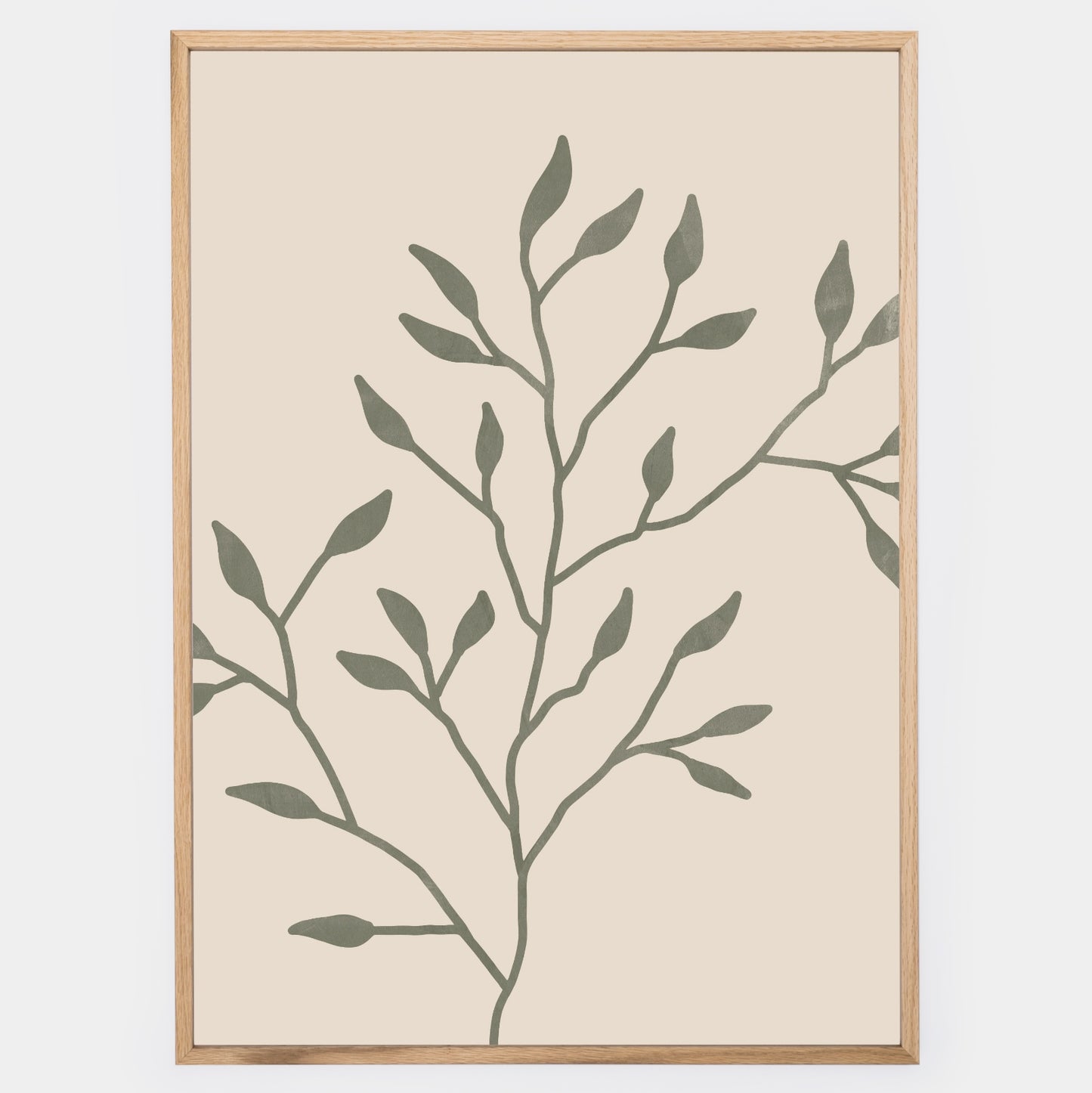 Boho Poster with Twig Graphics