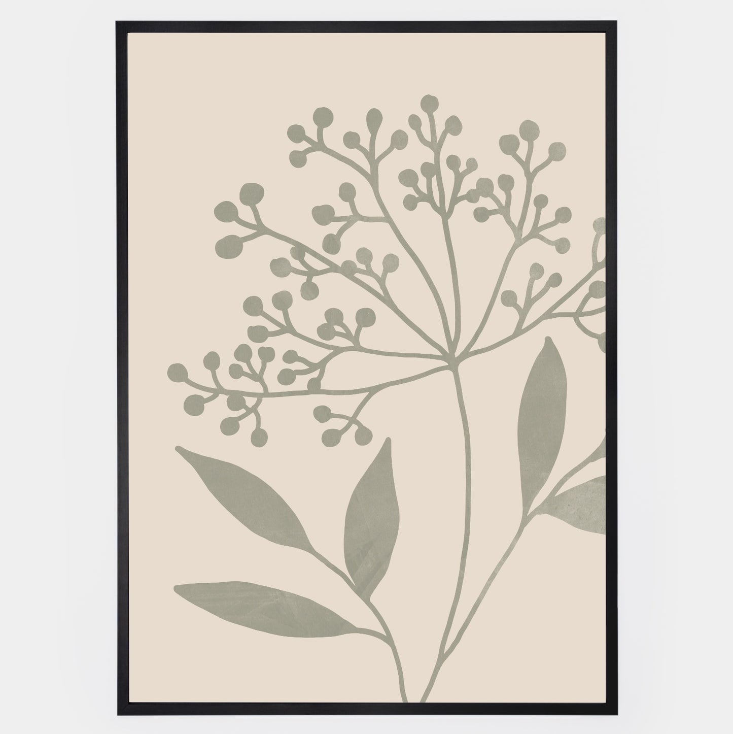 Boho Poster with Herbs Graphics