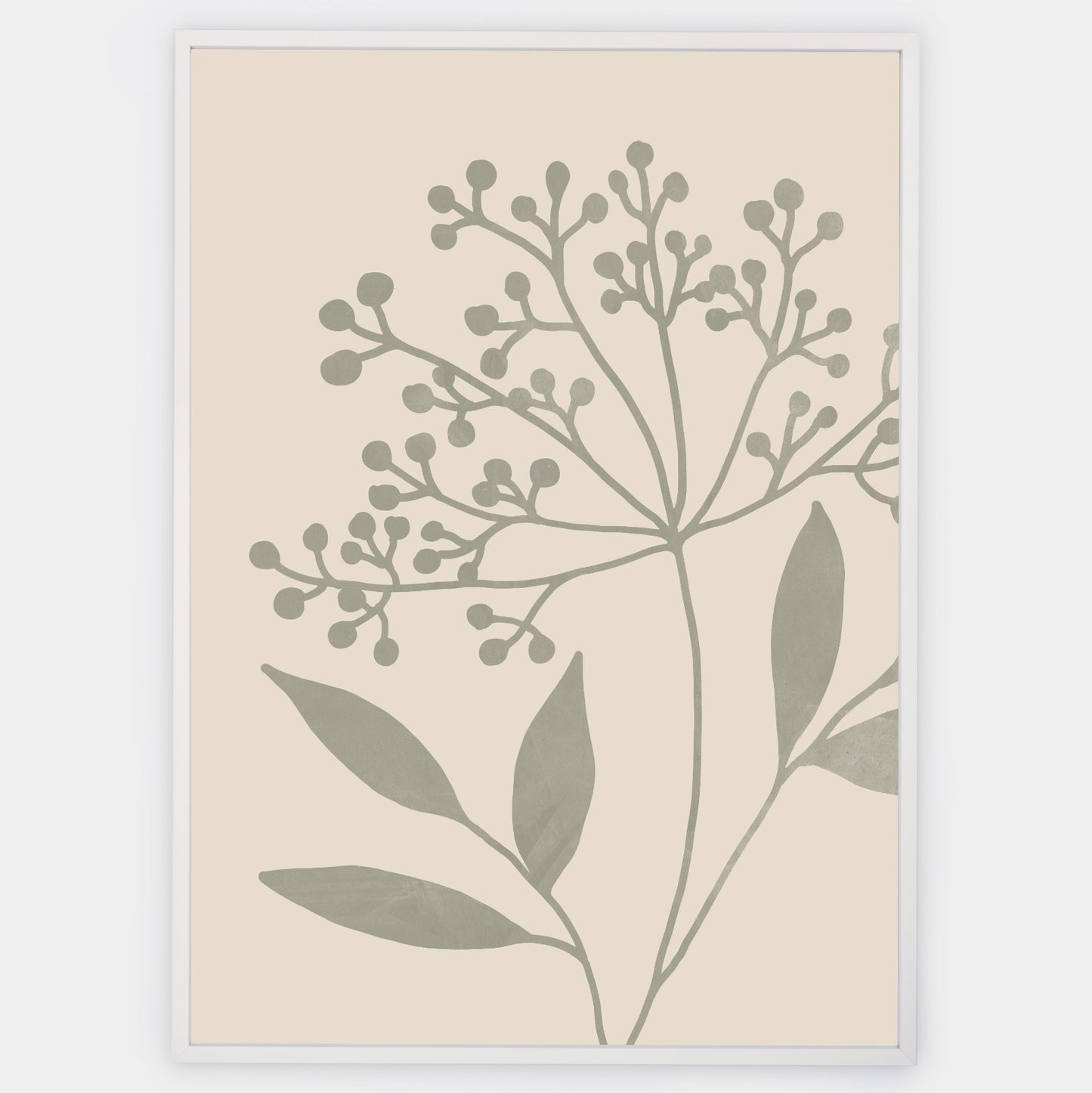 Boho Poster with Herbs Graphics