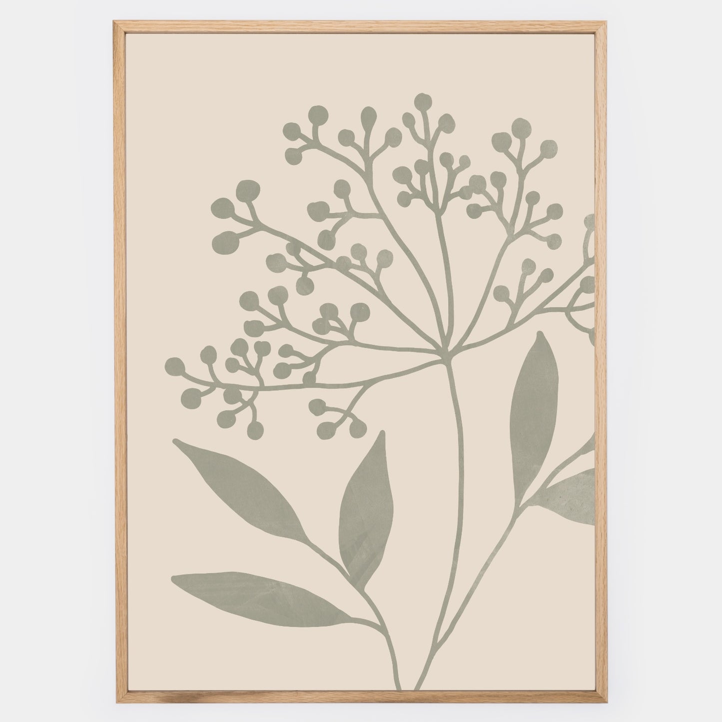 Boho Poster with Herbs Graphics