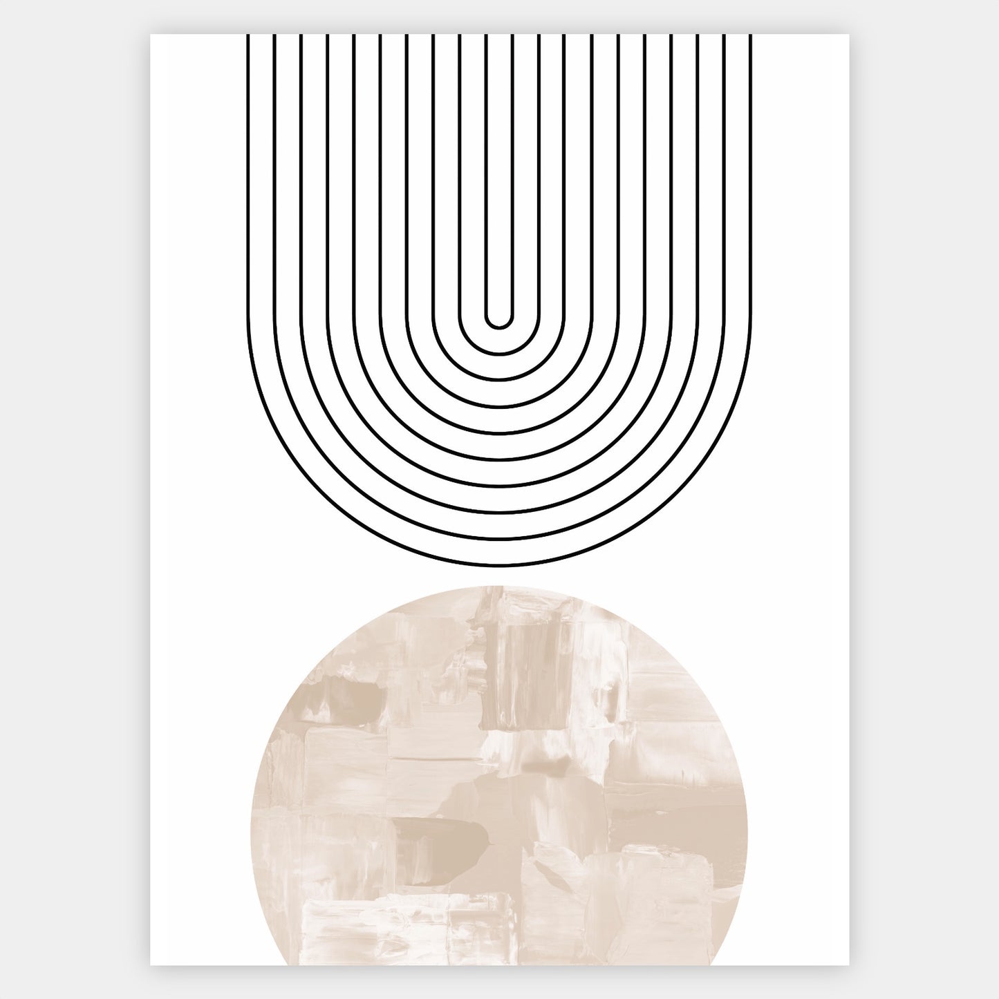 Boho Poster "Beige" 1