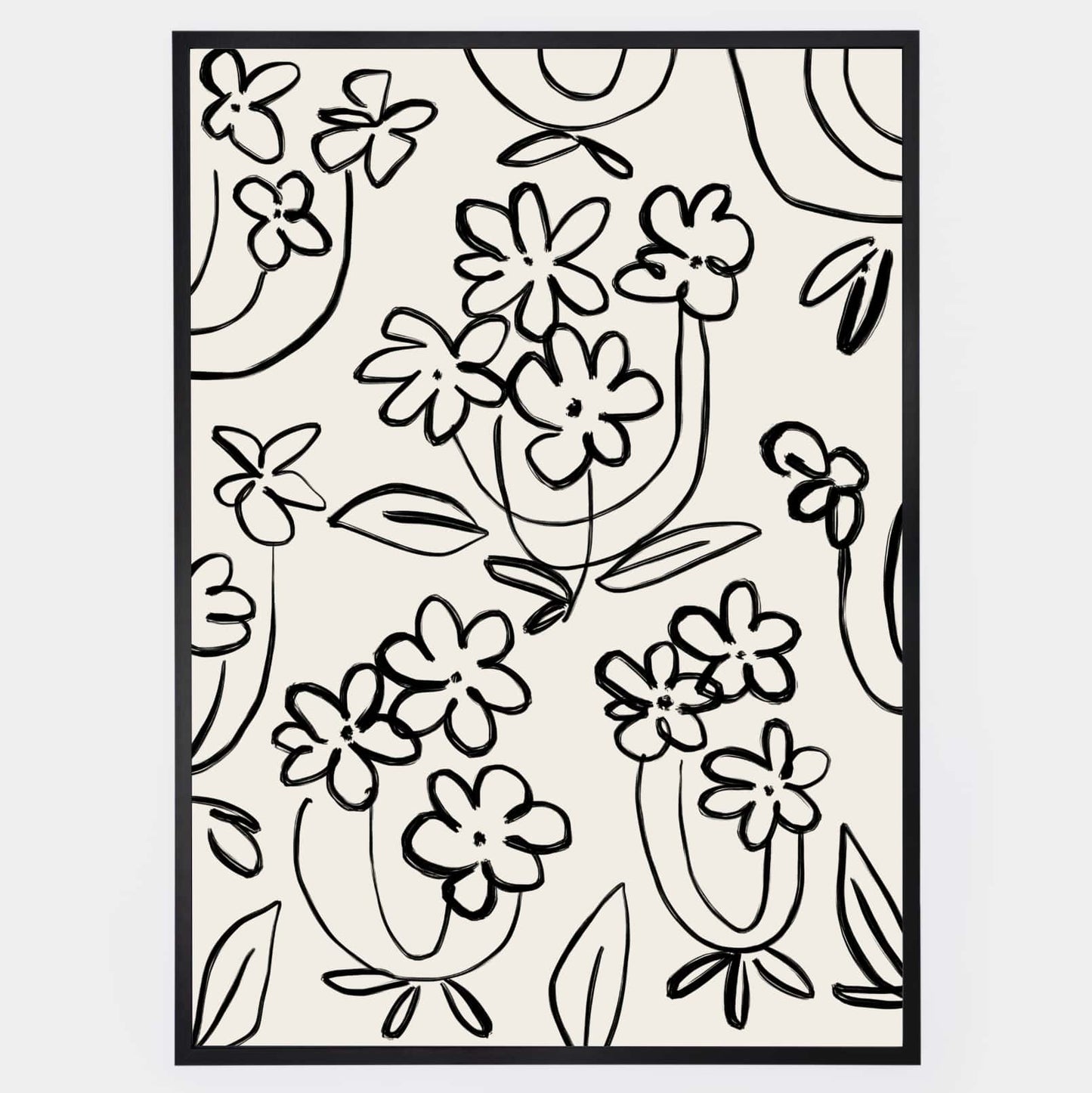 Boho Poster "Flower line" No. 2