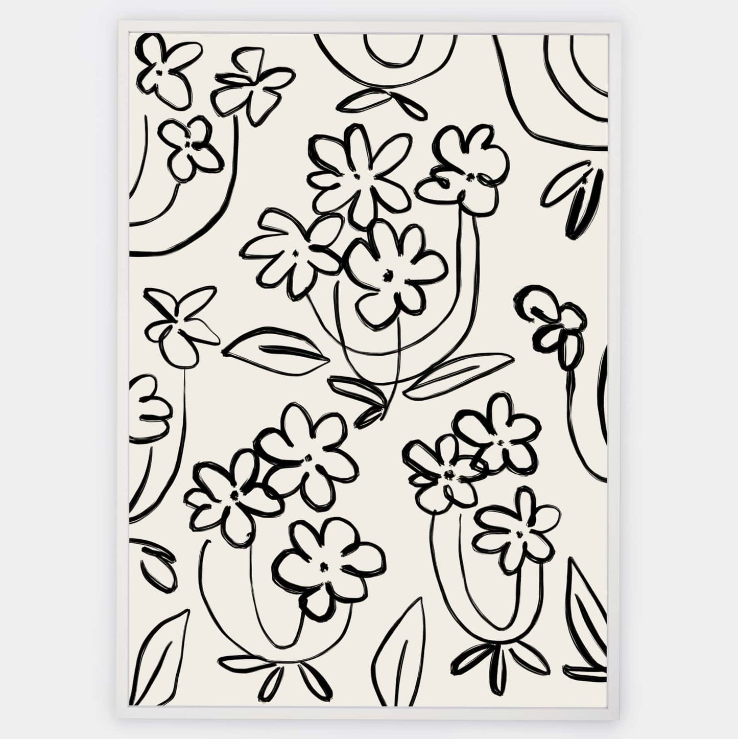 Boho Poster "Flower line" No. 2
