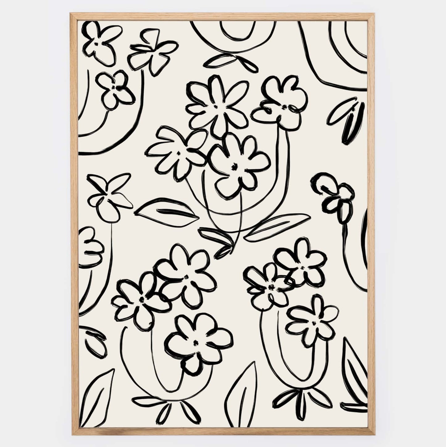 Boho Poster "Flower line" No. 2