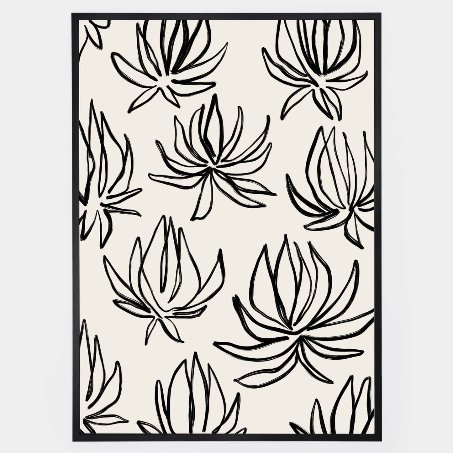 Boho Poster "Flower line" No. 3