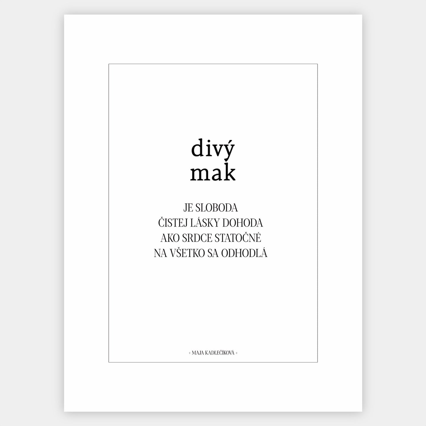 Wild Poppy poster + text