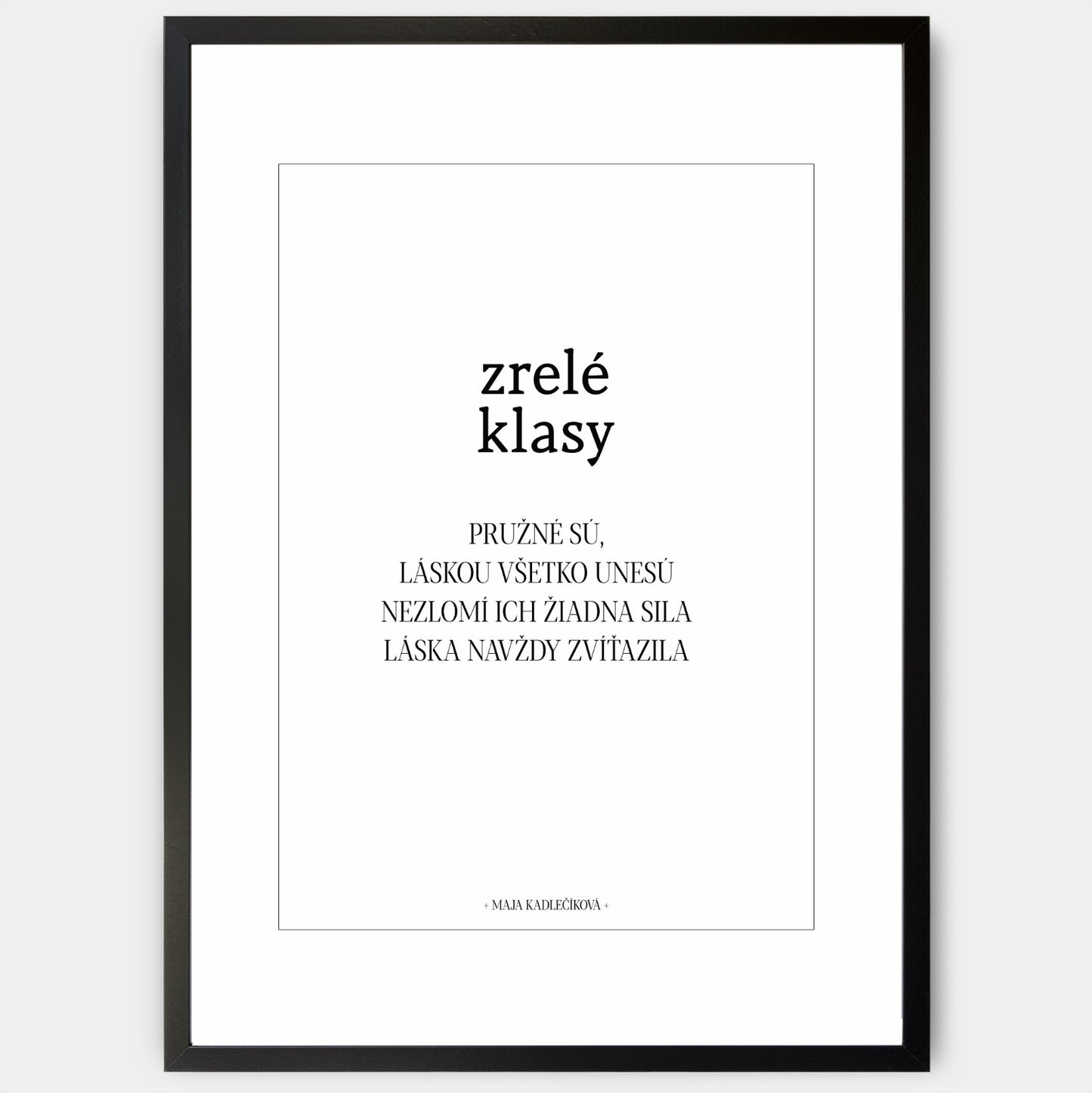 Plagát Zrelé klasy + text
