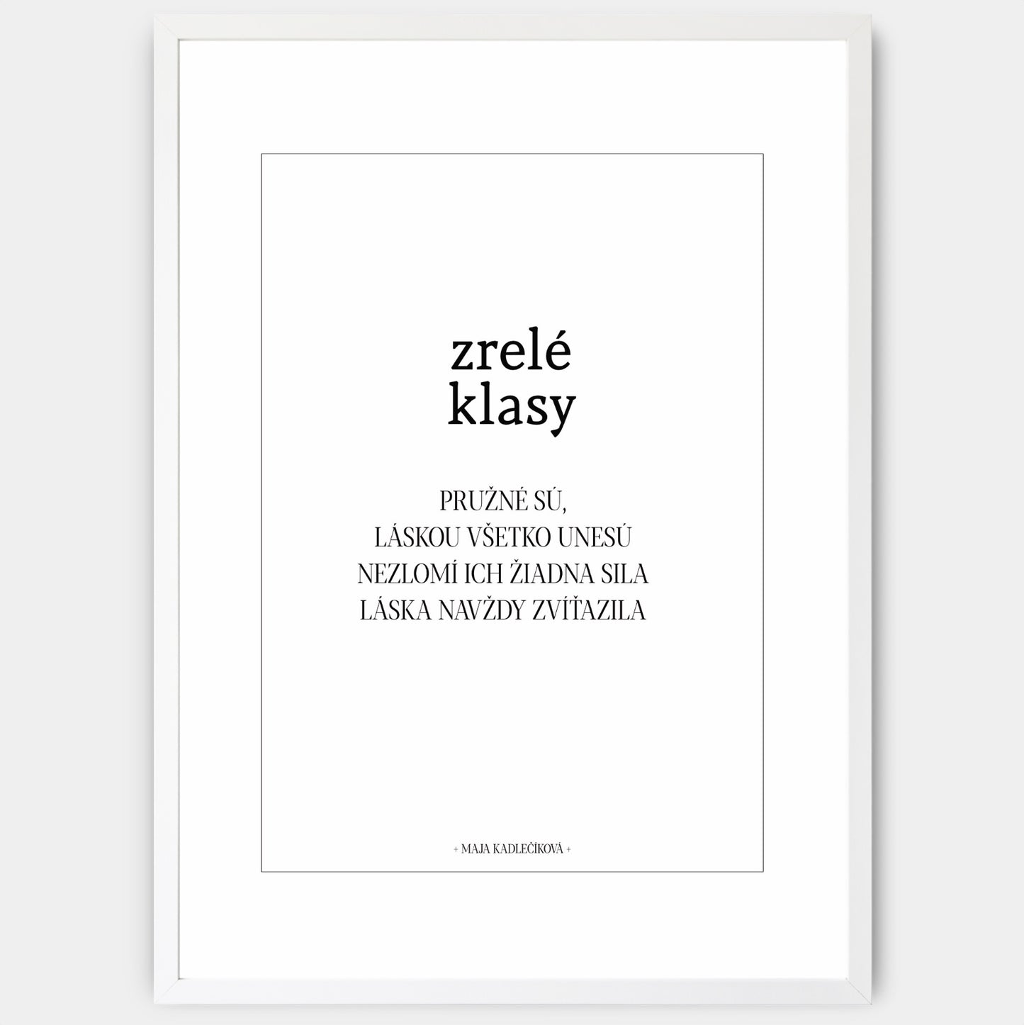 Plagát Zrelé klasy + text