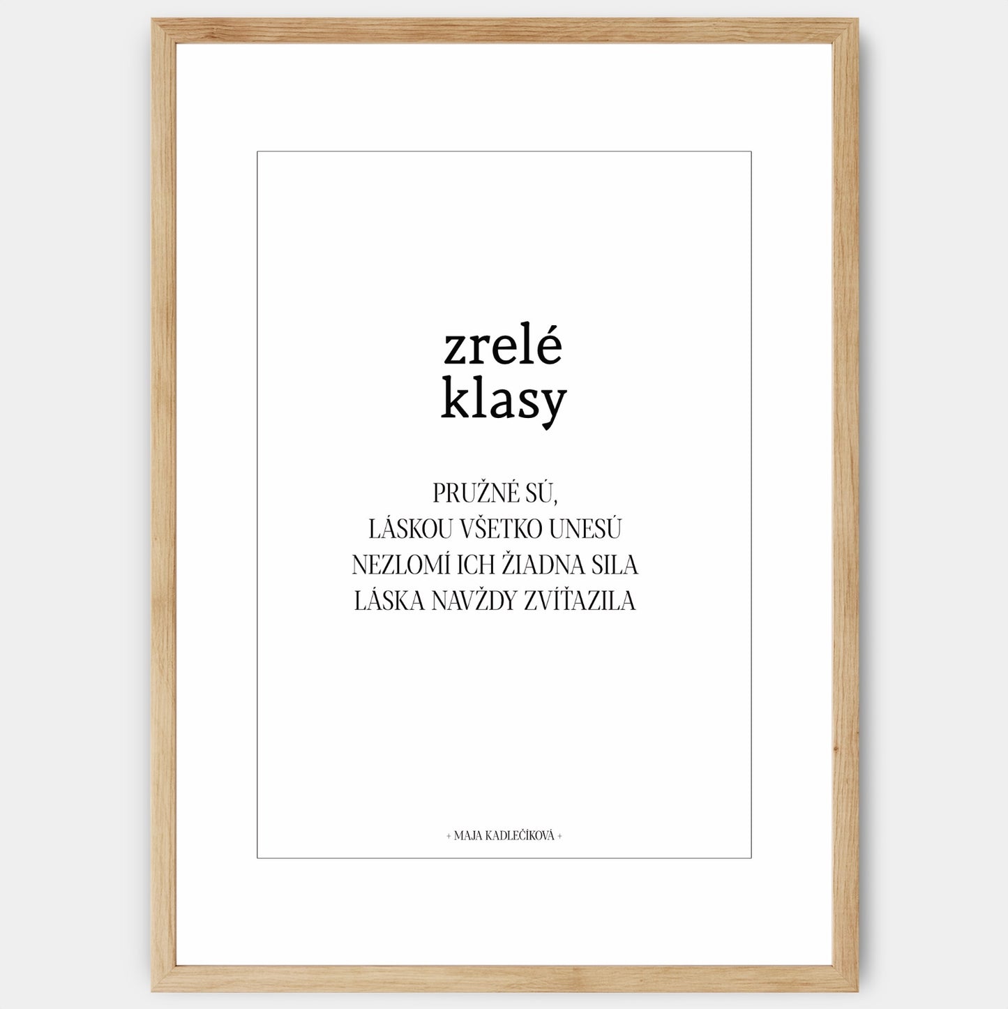 Plagát Zrelé klasy + text