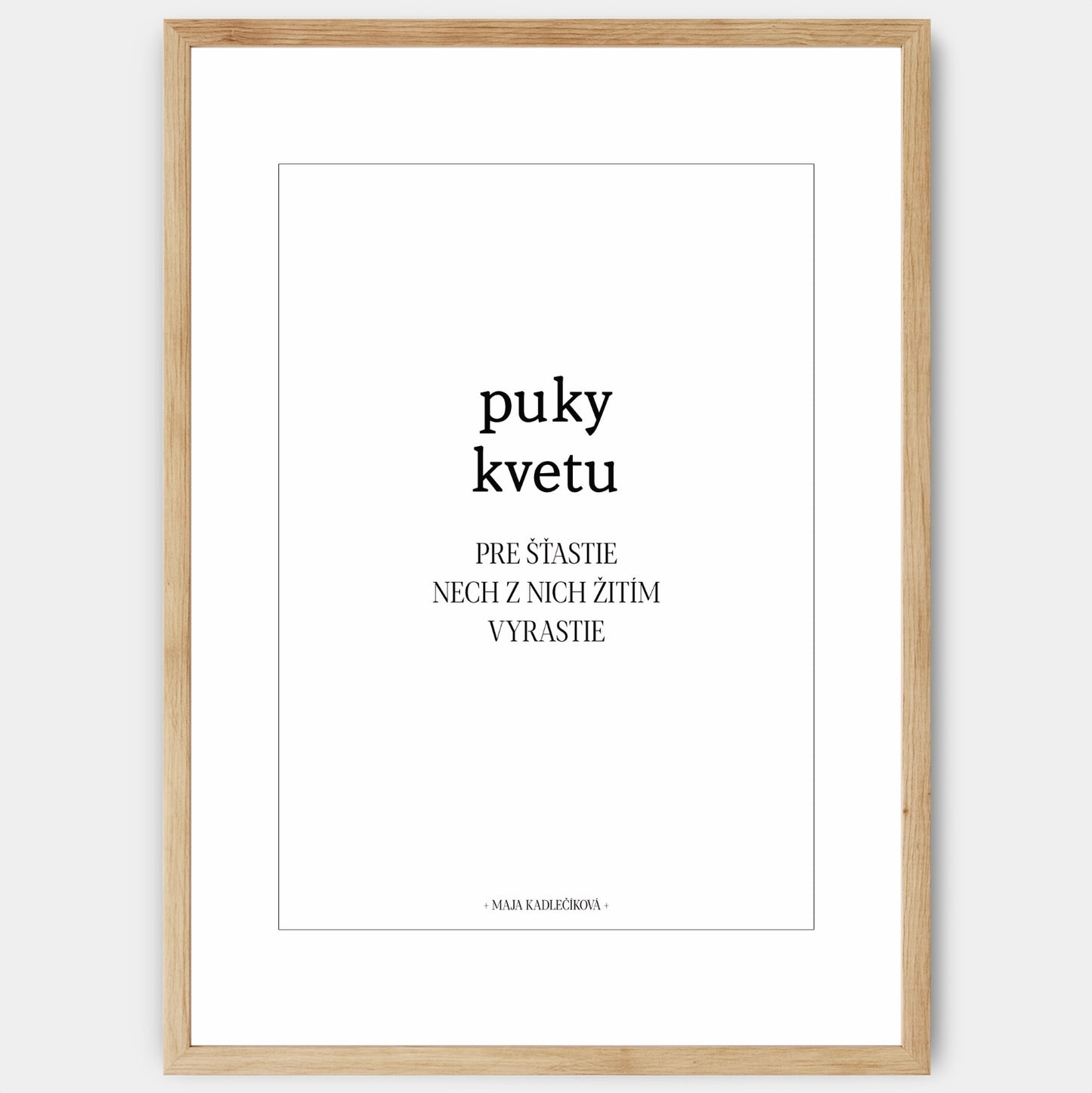 Flower Buds Poster + Text
