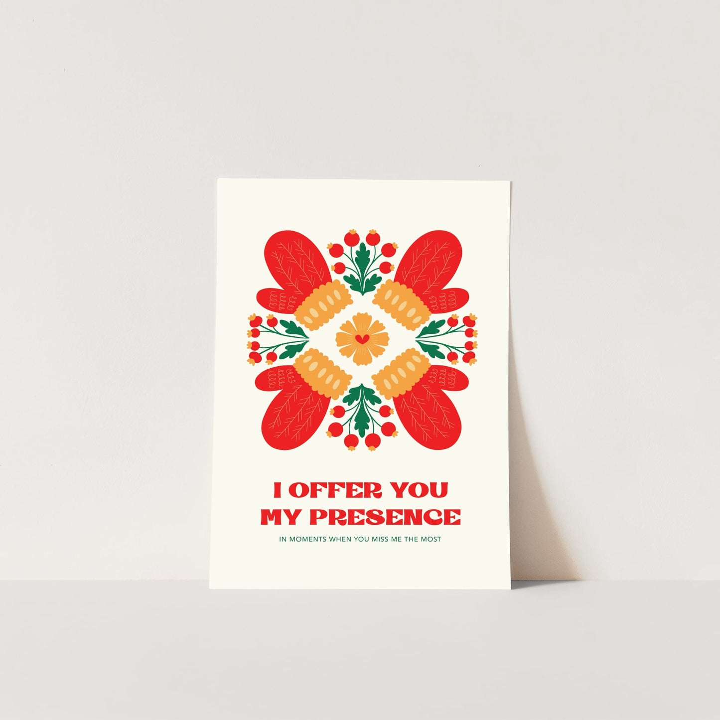 Digital Poster – I Give You My Presence