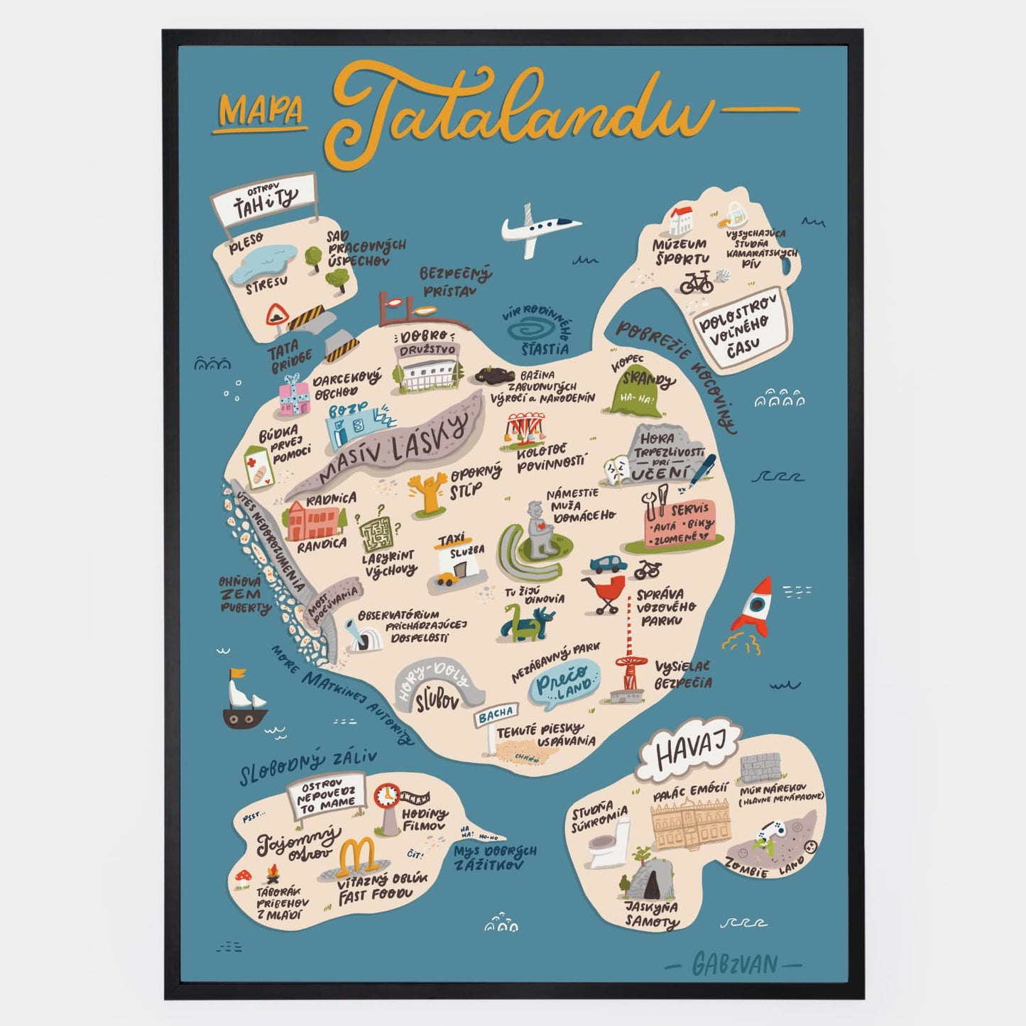 Plagát Mapa Tatalandu